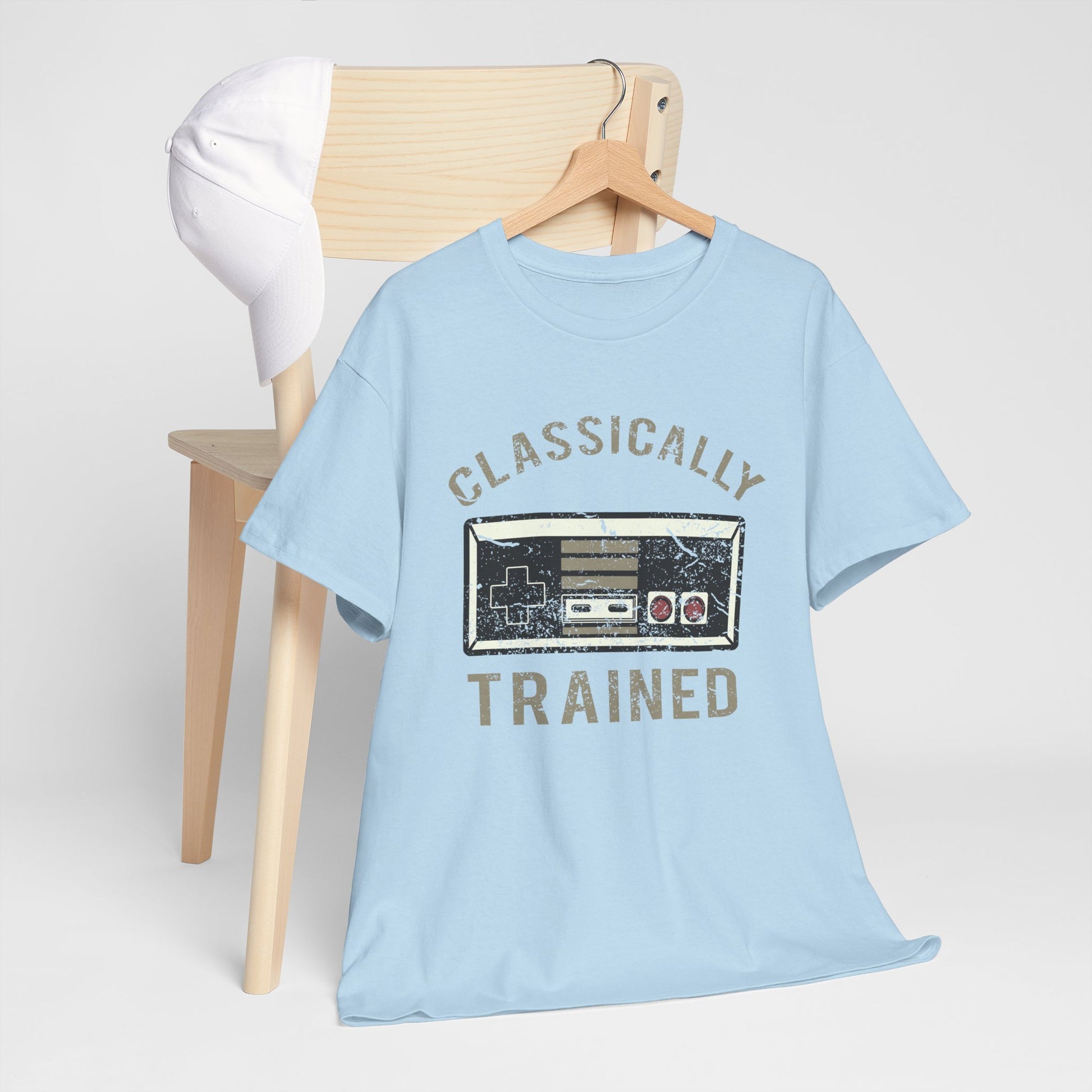 The Classically Trained and Distressed Unisex Heavy Cotton Tee | Vintage-Inspired Graphic T-Shirt for Art Lovers - ArtShirt Couture