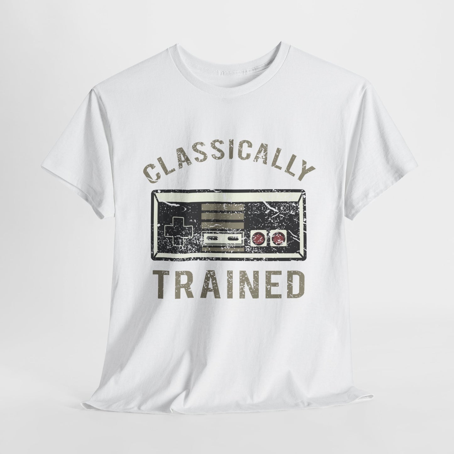 The Classically Trained and Distressed Unisex Heavy Cotton Tee | Vintage-Inspired Graphic T-Shirt for Art Lovers - ArtShirt Couture