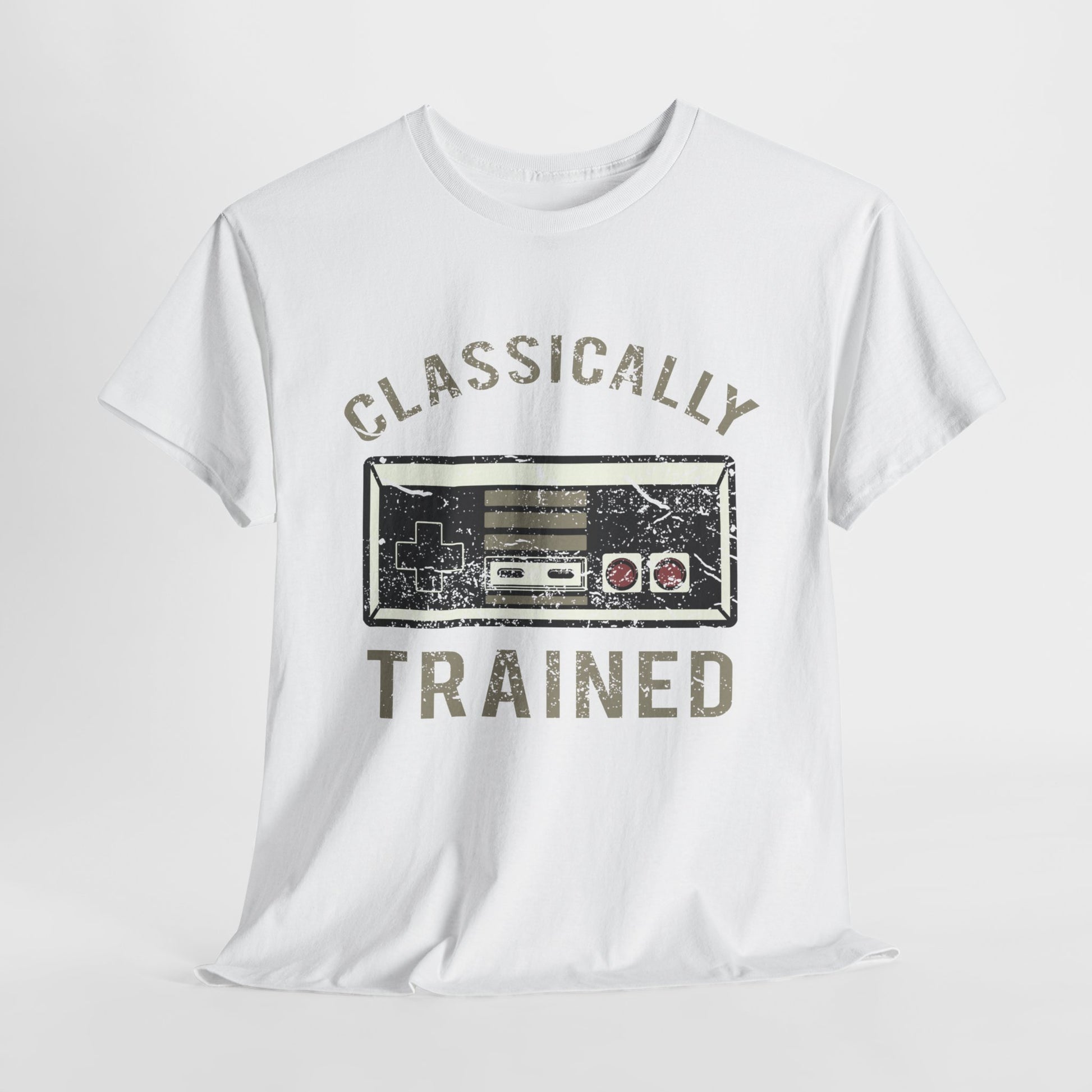 The Classically Trained and Distressed Unisex Heavy Cotton Tee | Vintage-Inspired Graphic T-Shirt for Art Lovers - ArtShirt Couture