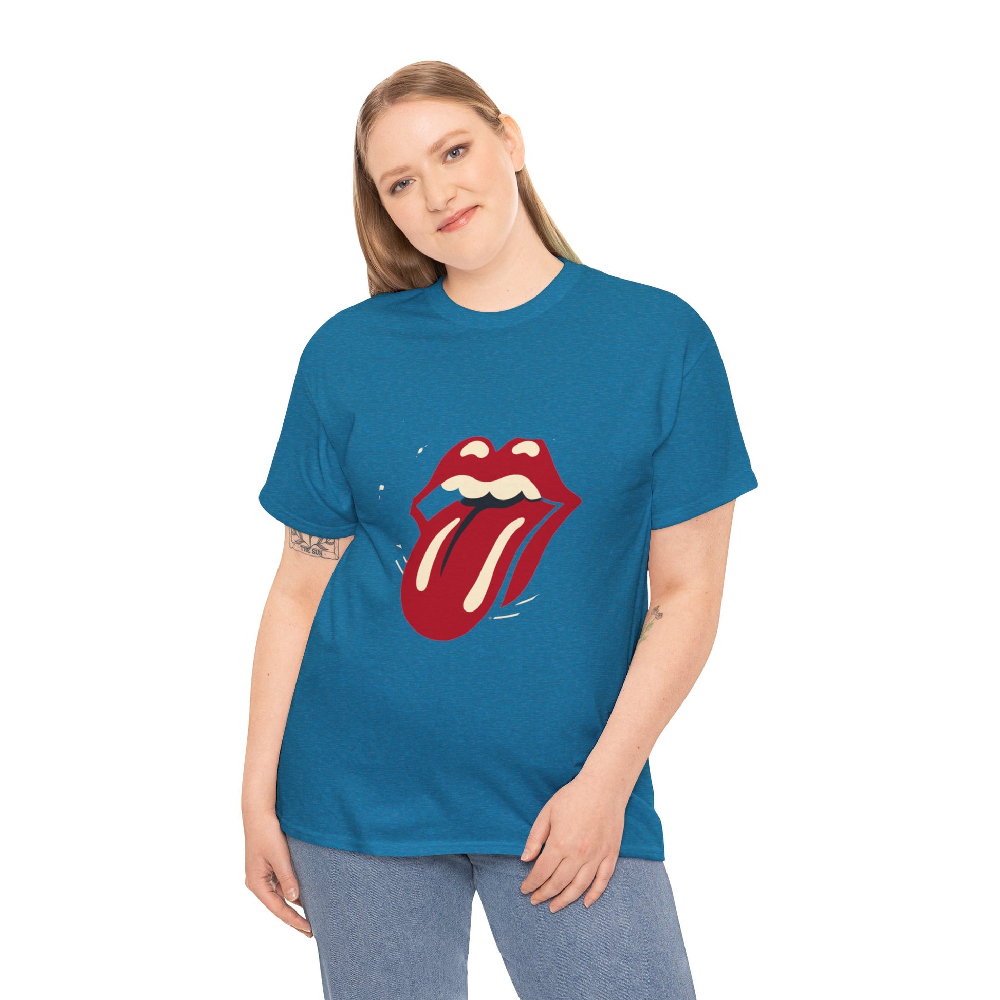 The Stone Tongue Unisex Heavy Cotton Tee | Edgy Graphic T-Shirt for Rock Music Fans - ArtShirt Couture