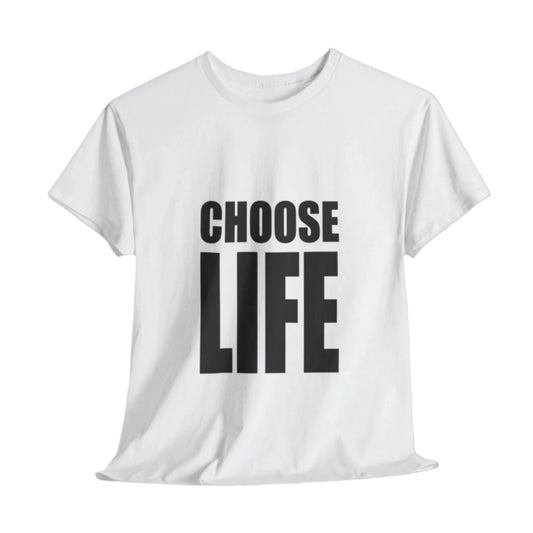 George Michael Wham Choose Life Unisex Heavy Cotton Tee | Retro Graphic T-Shirt - Artshirtcouture