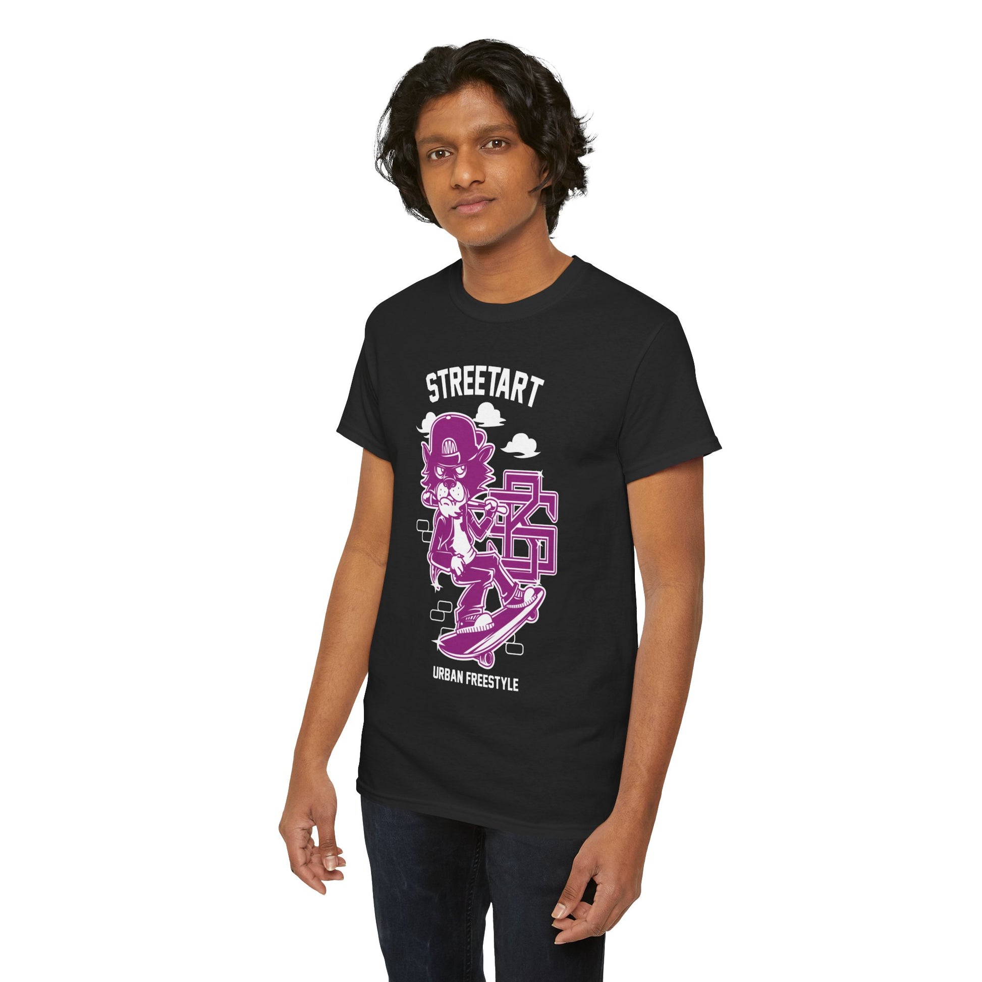Streetart Urban Style Unisex Heavy Cotton Tee | Trendy Graphic T-Shirt for Urban Fashion Lovers - ArtShirt Couture