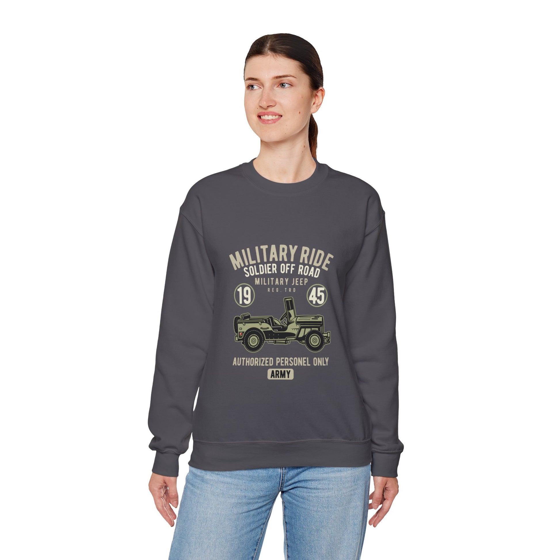 Military ride Unisex Heavy Blend™ Crewneck Sweatshirt - ArtShirt Couture