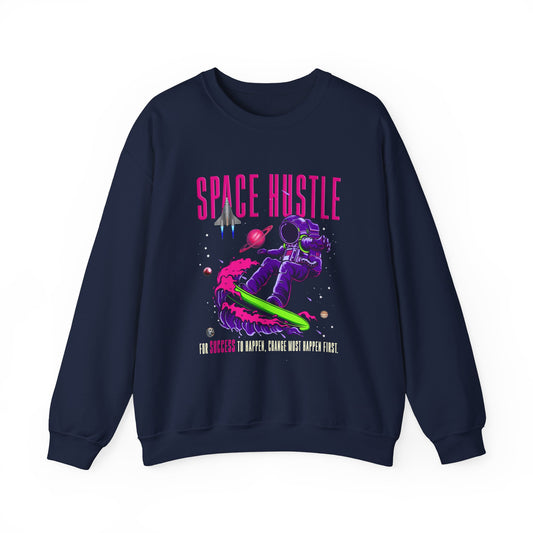 Astronaut Riding Waves Unisex Heavy Blend™ Sweatshirt | Unique Graphic Sweatshirt - ArtShirt Couture