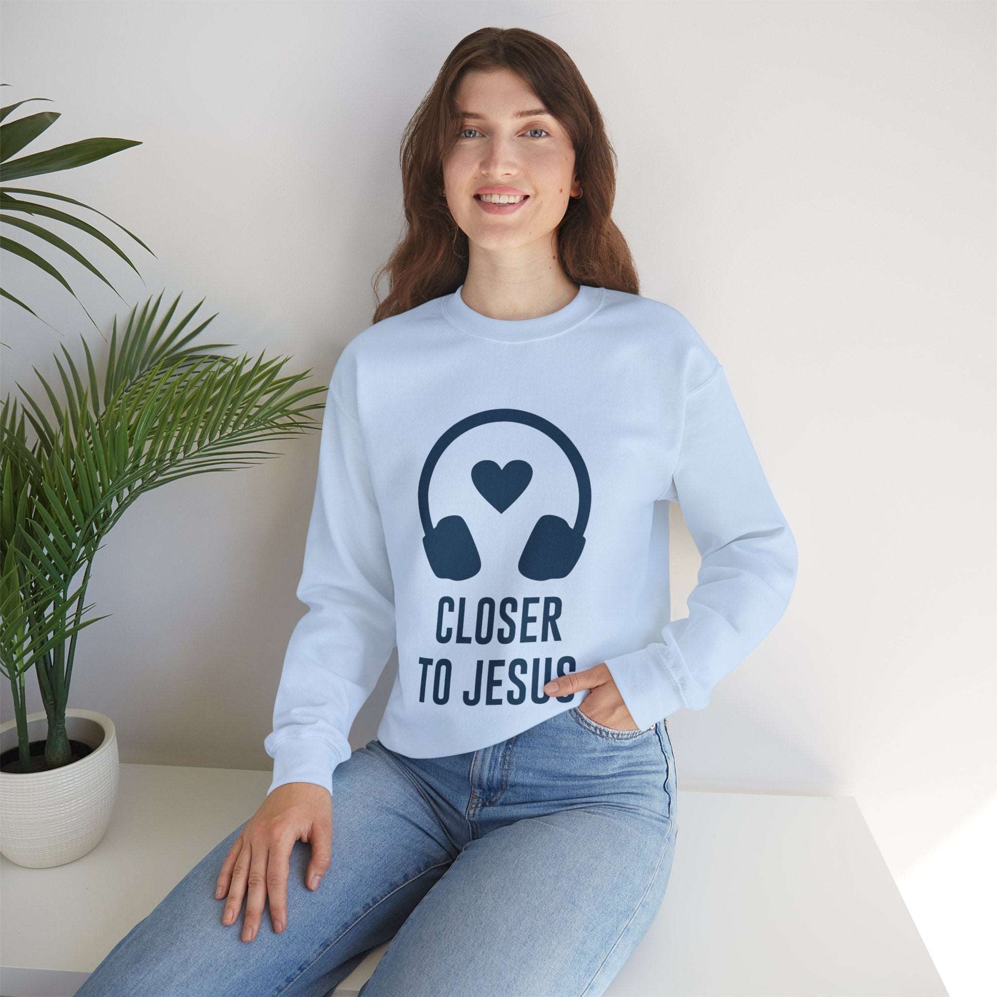 Closer to Jesus Sweatshirt - ArtShirt Couture