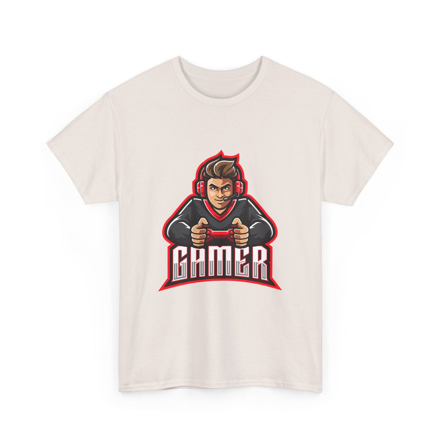 The Gamer Unisex Heavy Cotton Tee | Stylish Graphic T-Shirt for Gaming Enthusiasts - ArtShirt Couture