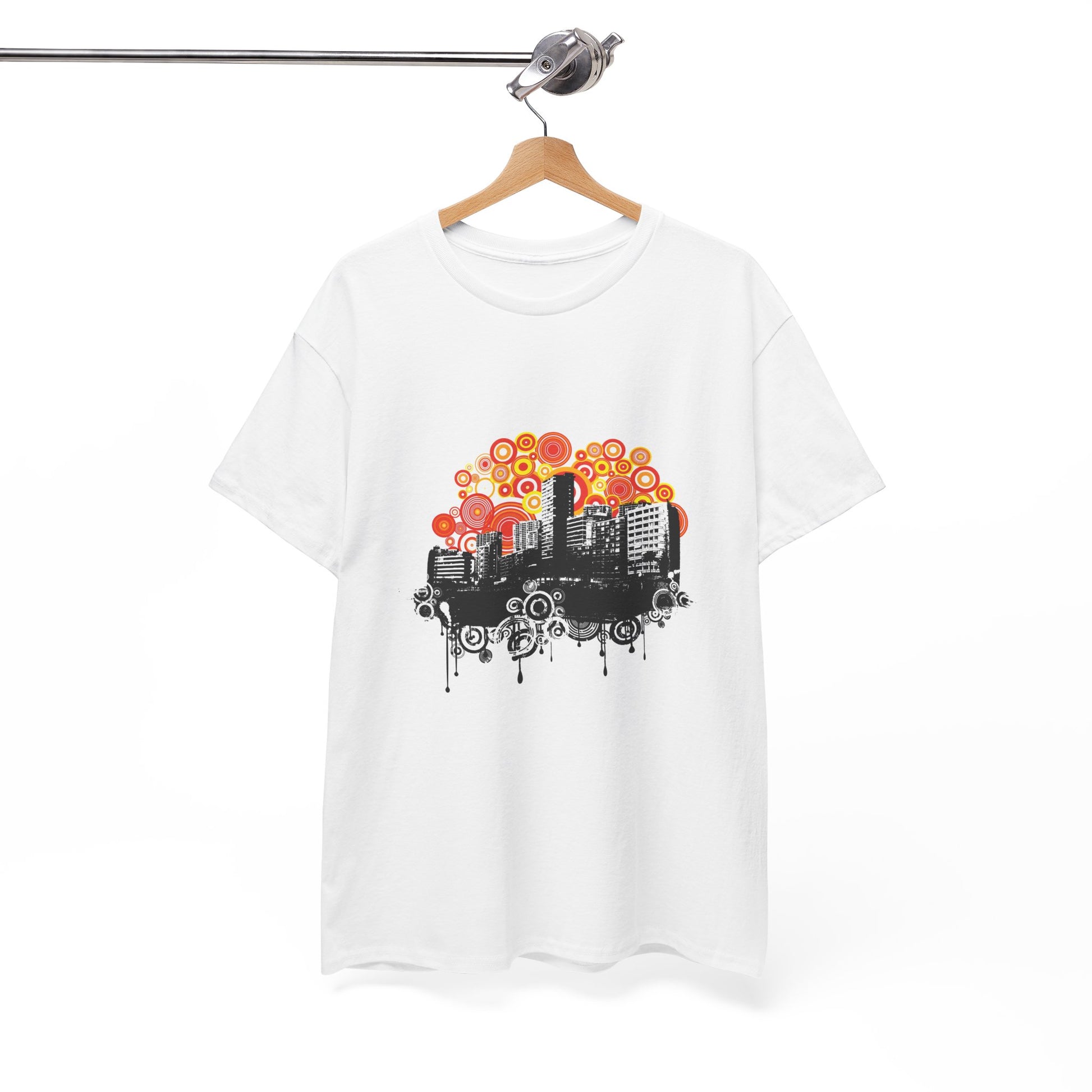 Urban City Unisex Heavy Cotton Tee | Stylish Graphic T-Shirt for City Life Enthusiasts - ArtShirt Couture