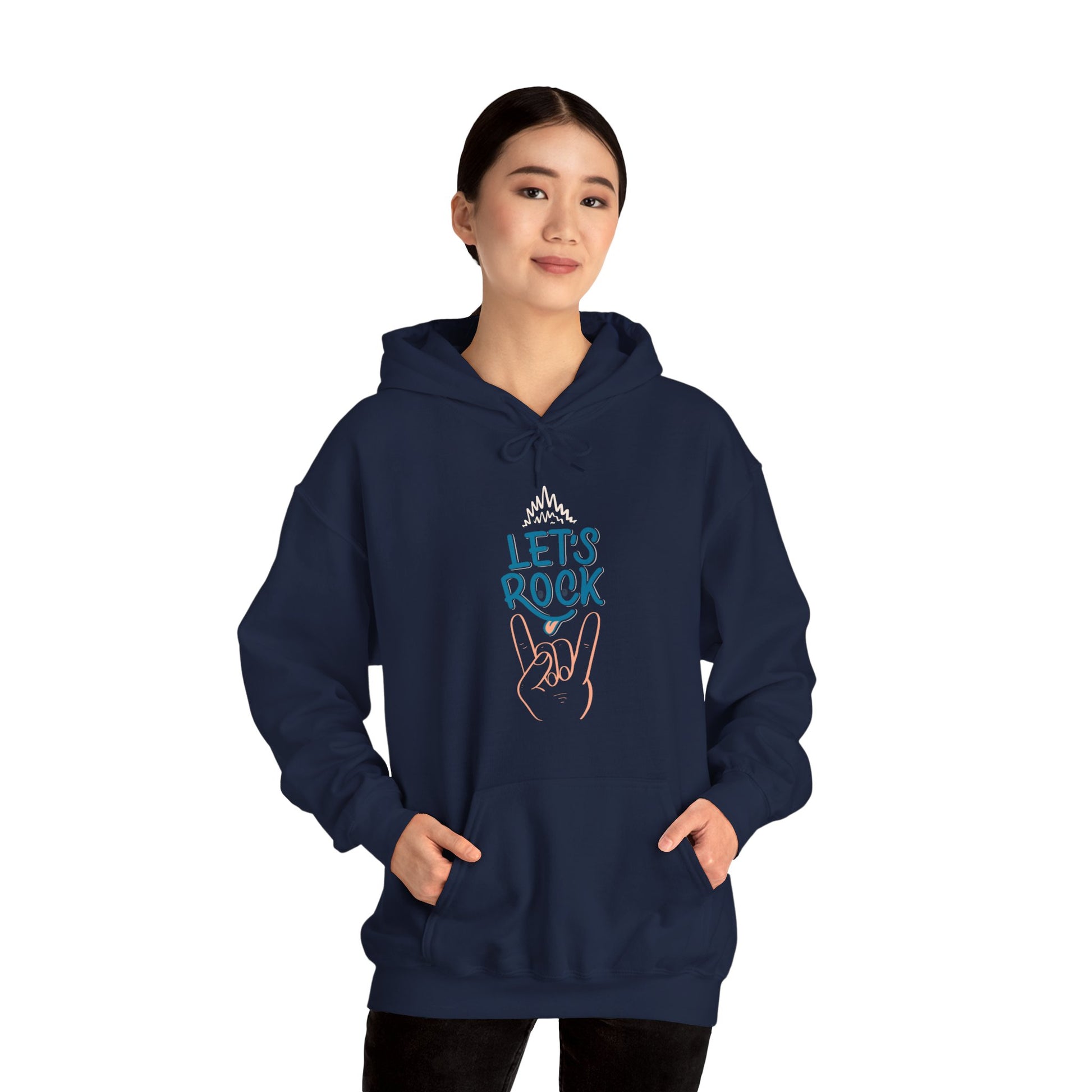 Let's Rock music designed hoodie unisex - ArtShirt Couture