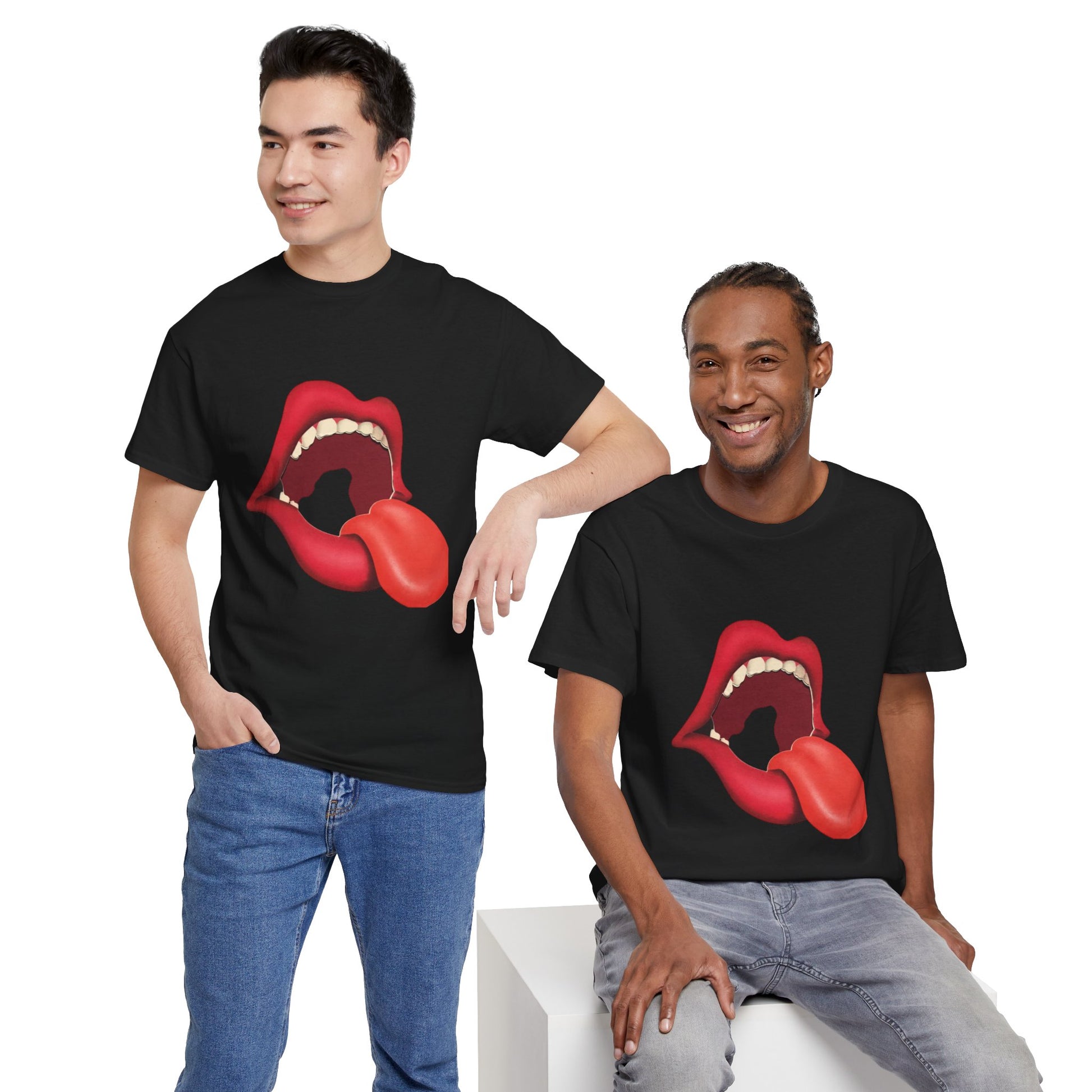 The Stones Unisex Heavy Cotton Tee | Classic Graphic T-Shirt for Rock Music Lovers - ArtShirt Couture