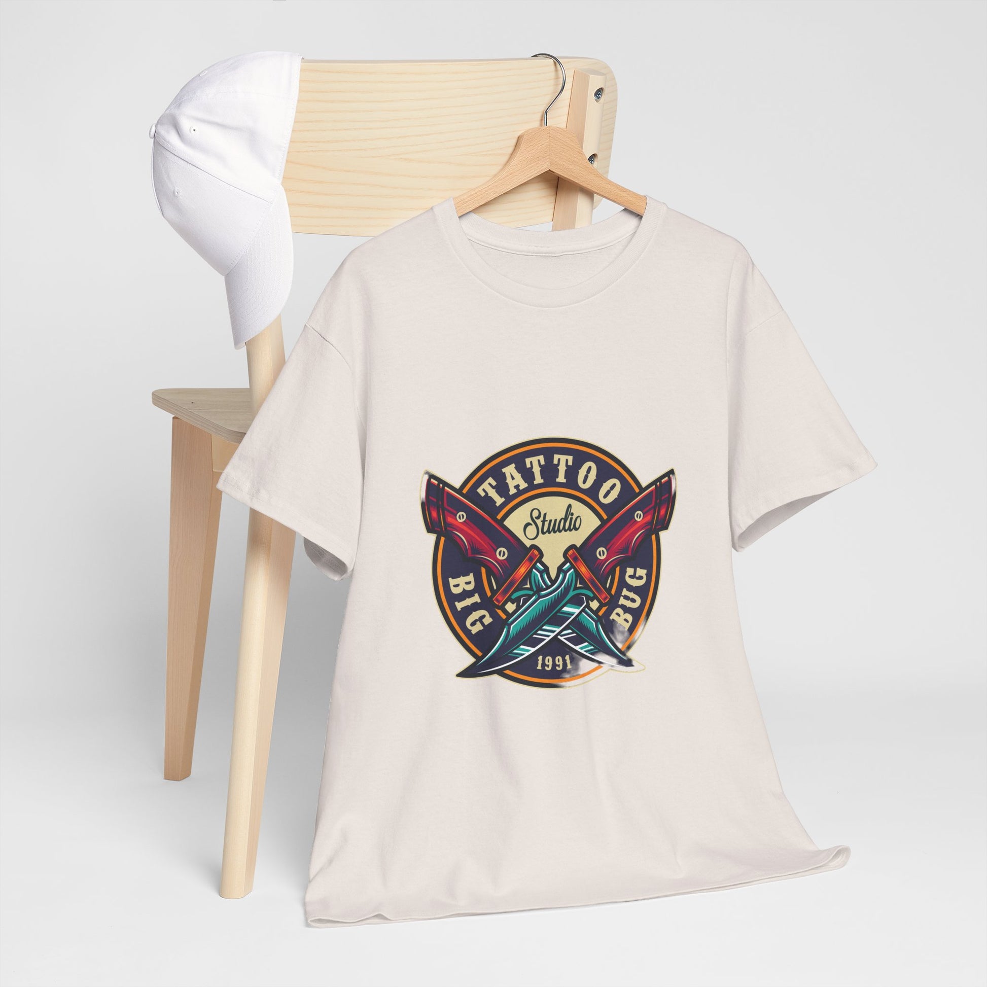 Tattoo Unisex Heavy Cotton Tee | Stylish Graphic T-Shirt for Tattoo Enthusiasts - ArtShirt Couture