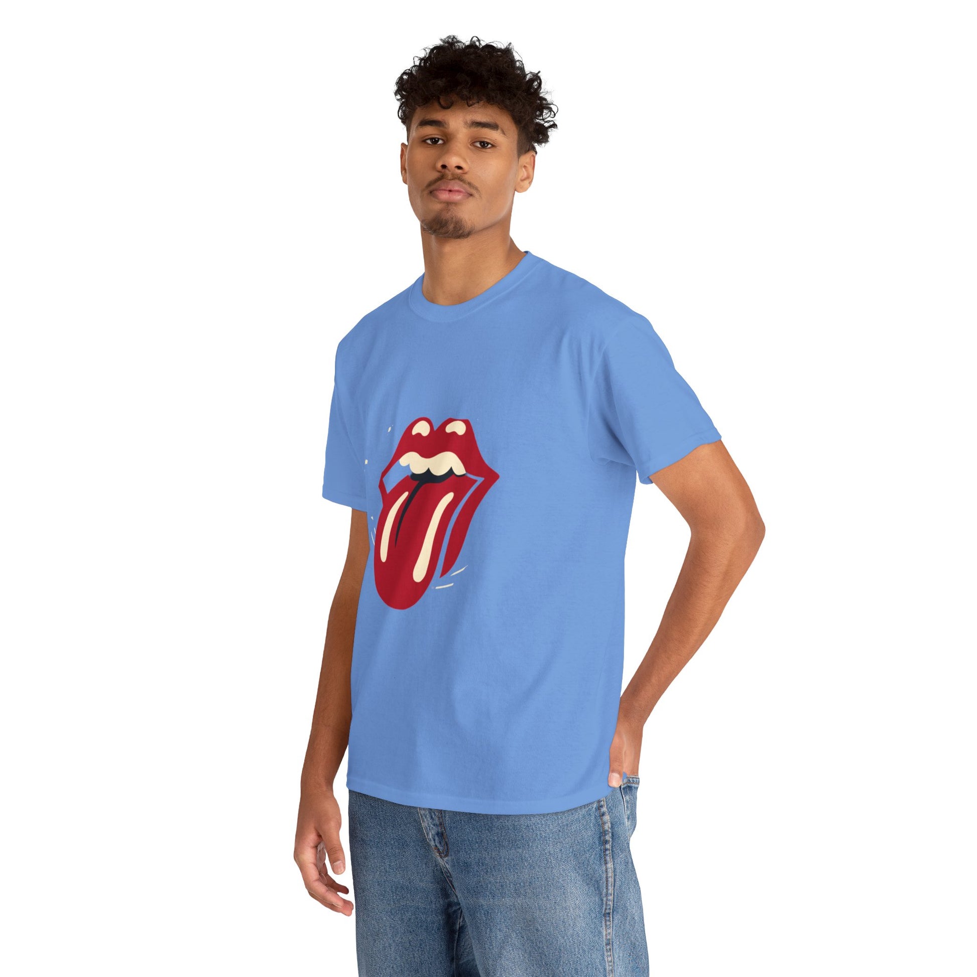 The Stone Tongue Unisex Heavy Cotton Tee | Edgy Graphic T-Shirt for Rock Music Fans - ArtShirt Couture