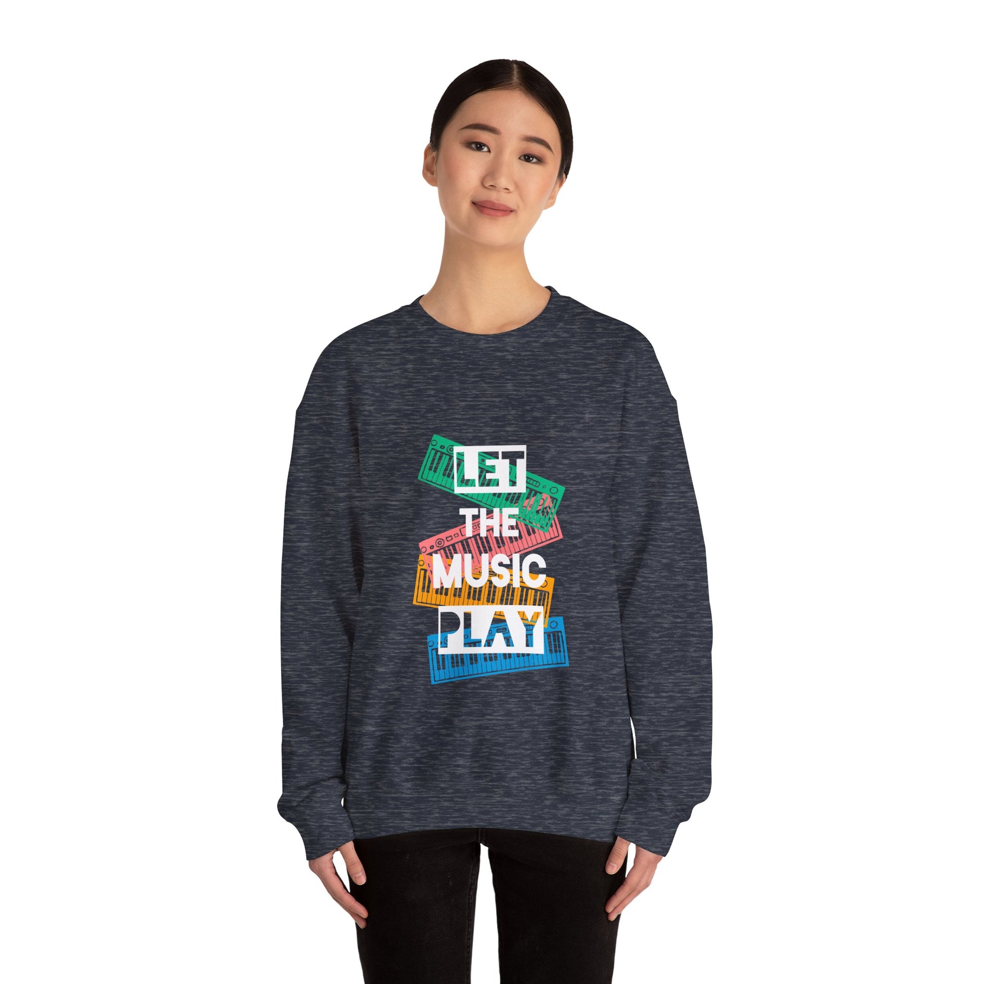 Let the music play Unisex Heavy Blend™ Crewneck Sweatshirt - ArtShirt Couture