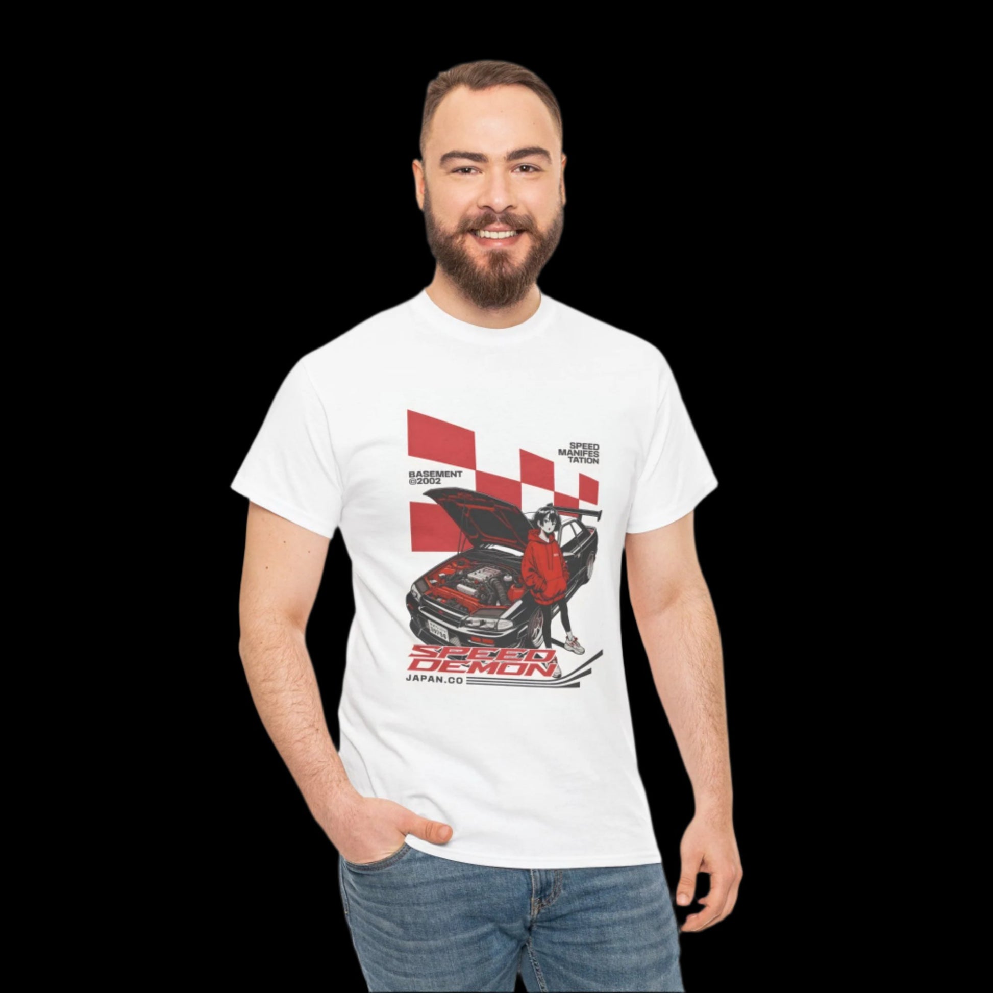 Speed Demon Unisex Heavy Cotton Tee | Stylish Graphic T-Shirt for Racing Enthusiasts - ArtShirt Couture