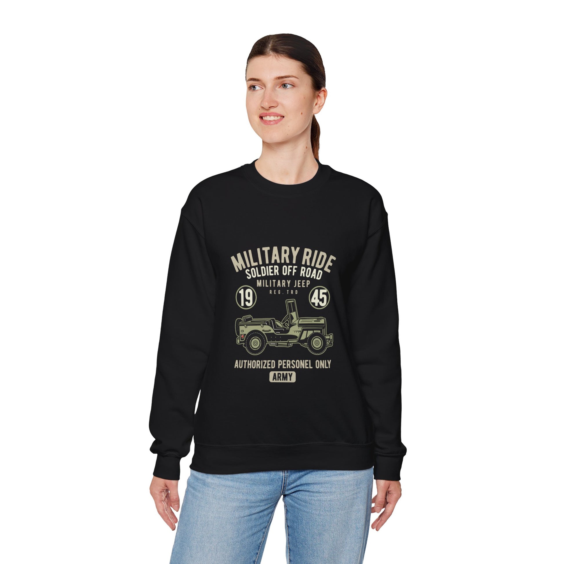 Military ride Unisex Heavy Blend™ Crewneck Sweatshirt - ArtShirt Couture