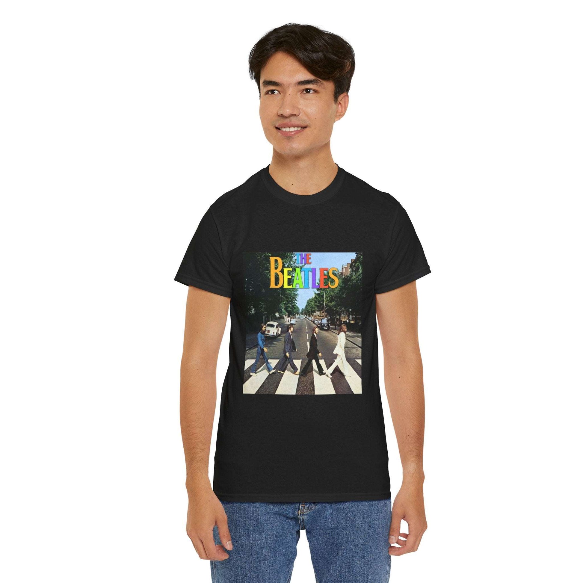 The Beatles Unisex Heavy Cotton Tee | Classic Graphic T-Shirt for Music Fans - ArtShirt Couture