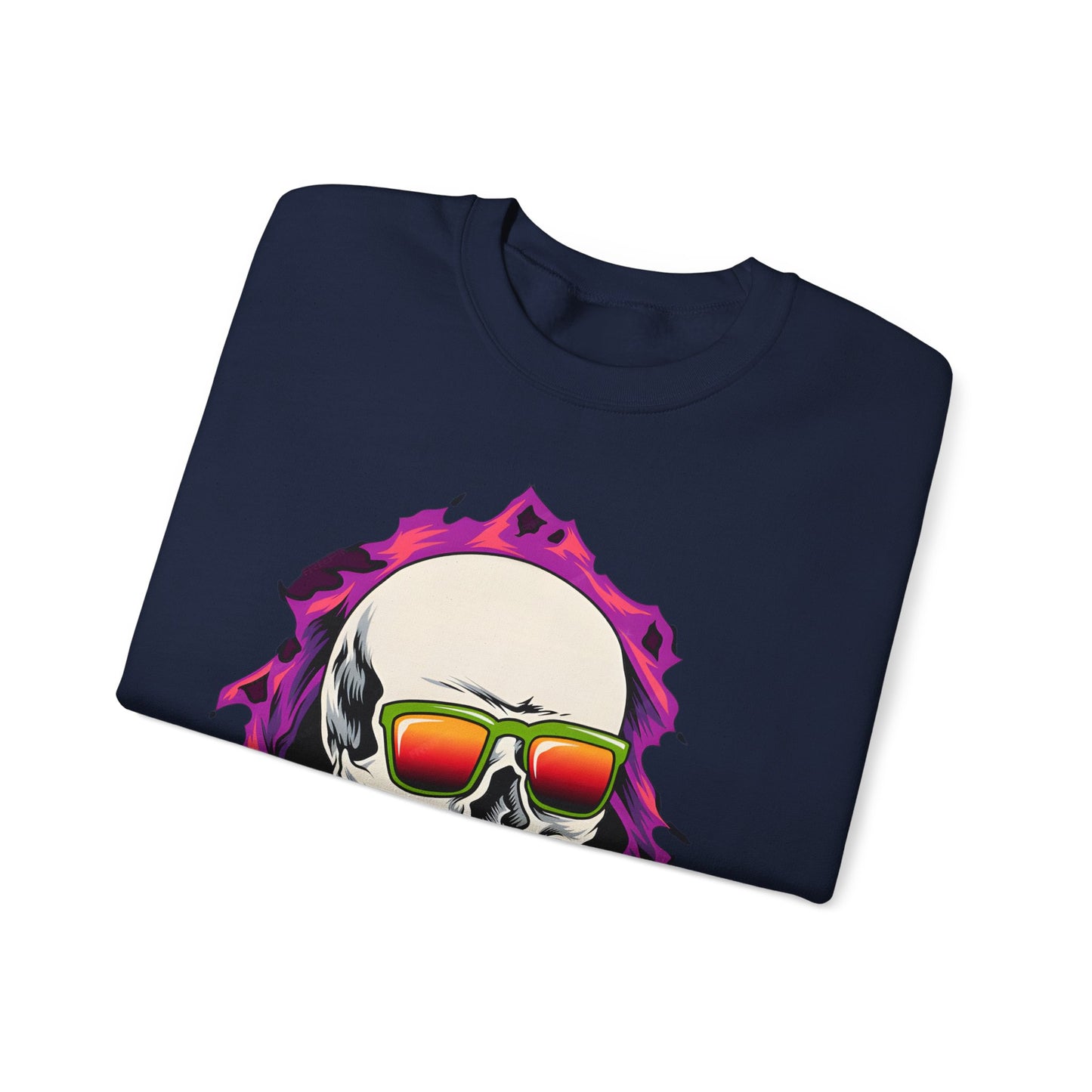 The Cool Skeleton Unisex Heavy Blend™ Crewneck Sweatshirt | Fun Graphic Sweatshirt for Halloween and Skull Lovers - ArtShirt Couture