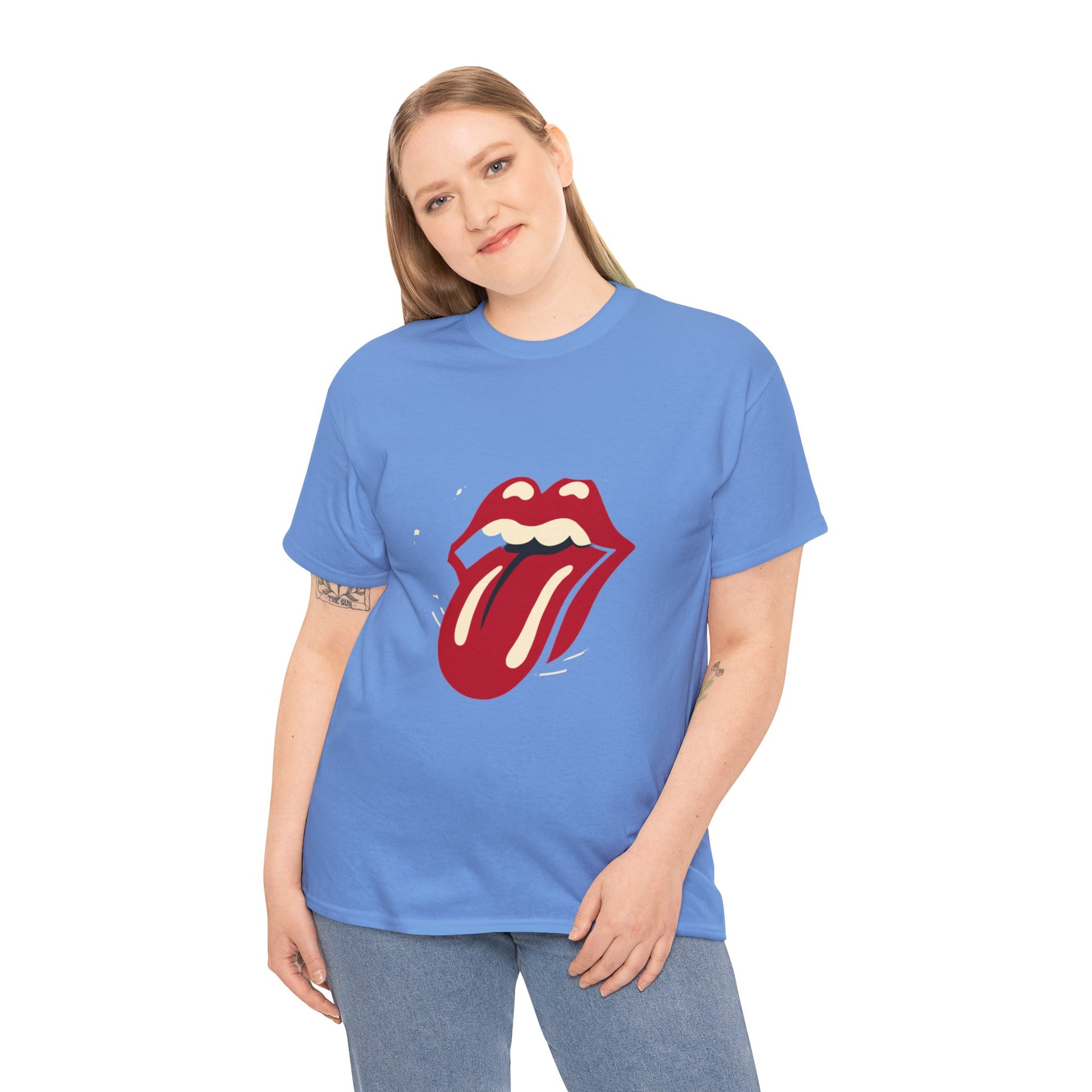 The Stone Tongue Unisex Heavy Cotton Tee | Edgy Graphic T-Shirt for Rock Music Fans - ArtShirt Couture