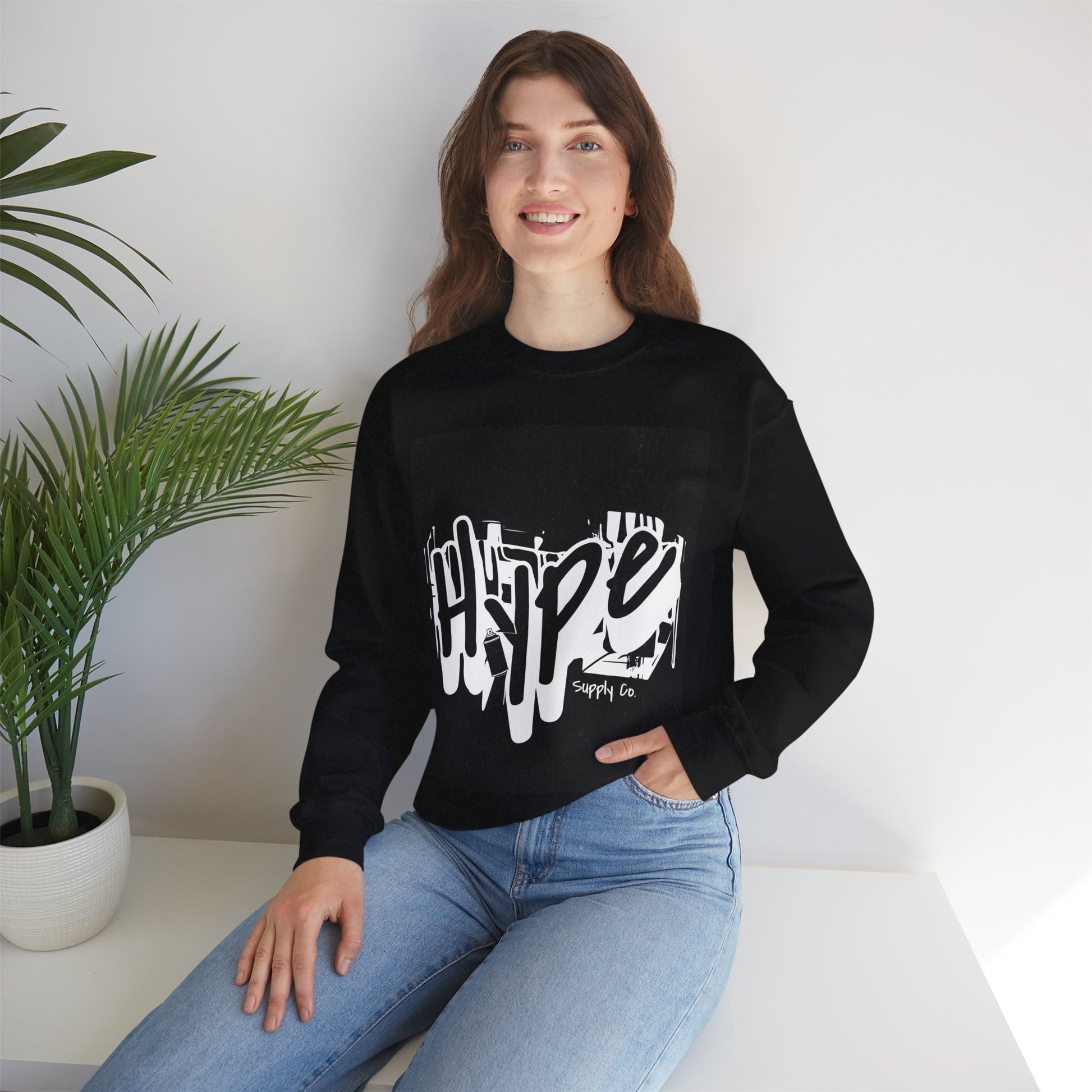 Hype Unisex Heavy Blend™ Crewneck Sweatshirt BY ARTSHIRTCOUTURE