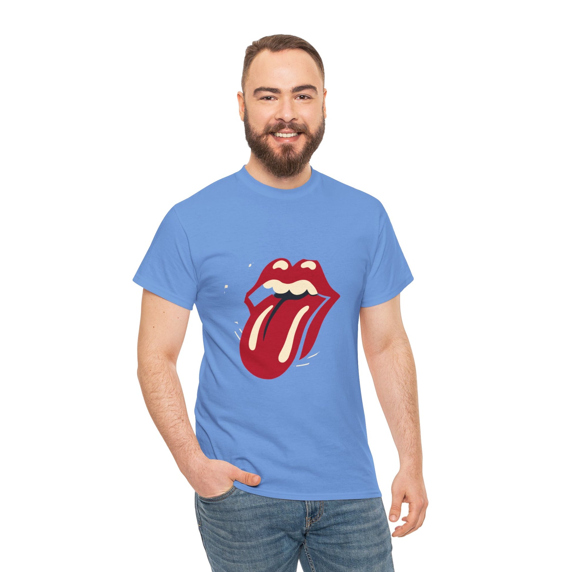 The Stone Tongue Unisex Heavy Cotton Tee | Edgy Graphic T-Shirt for Rock Music Fans - ArtShirt Couture