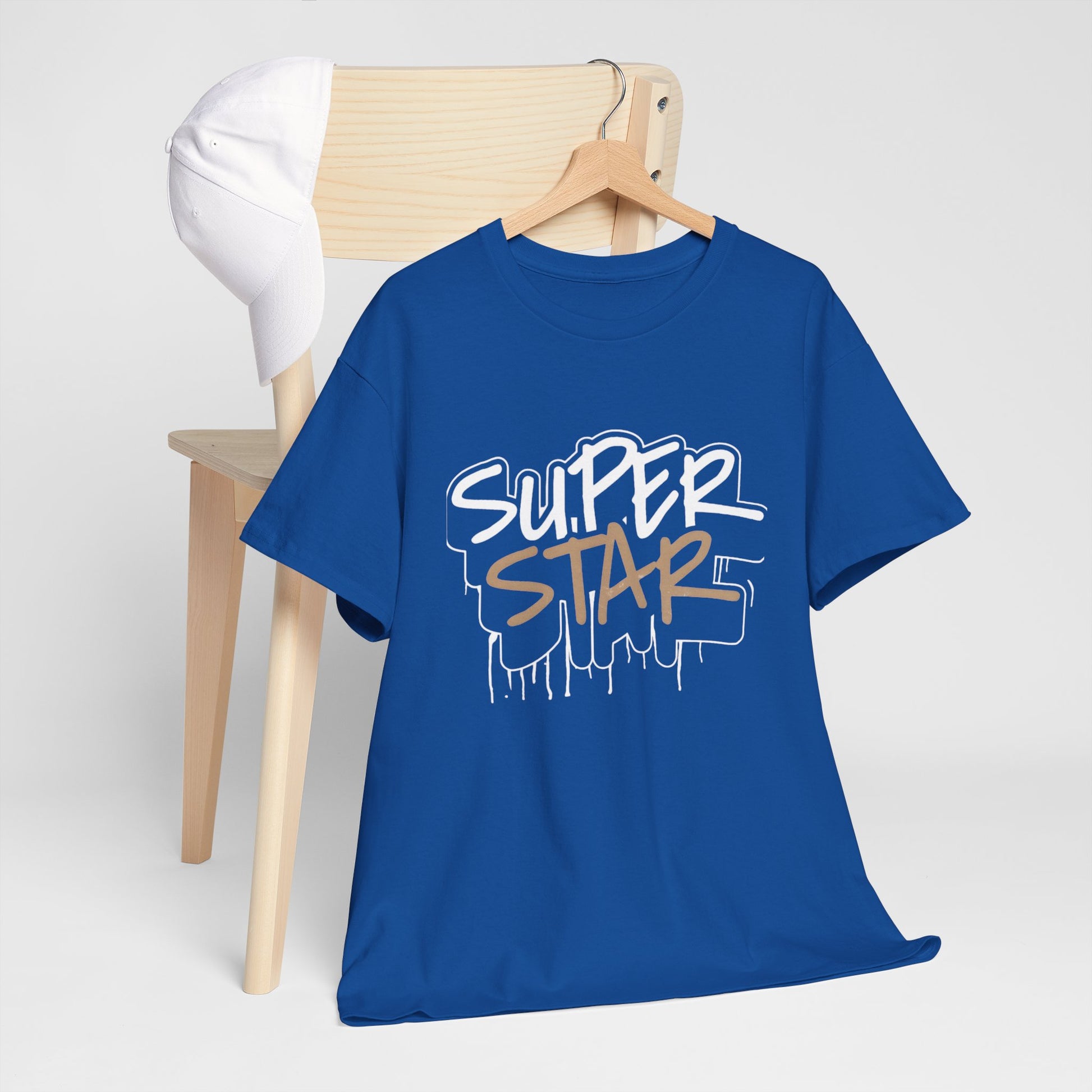 Super Stars Unisex Heavy Cotton Tee | Casual and Stylish T-Shirt for All Ages - ArtShirt Couture