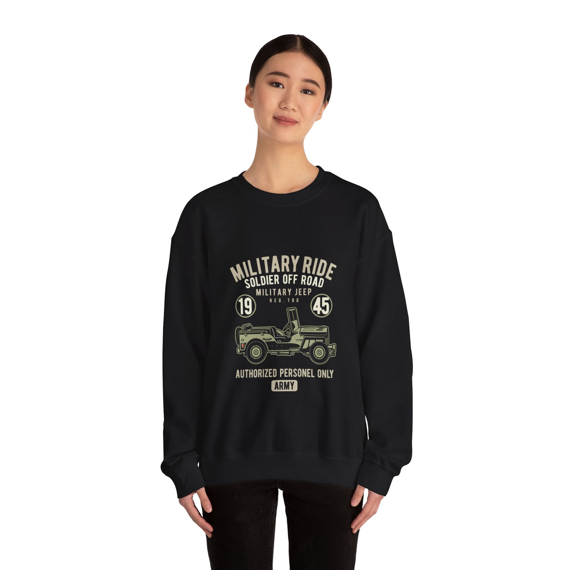 Military ride Unisex Heavy Blend™ Crewneck Sweatshirt - ArtShirt Couture