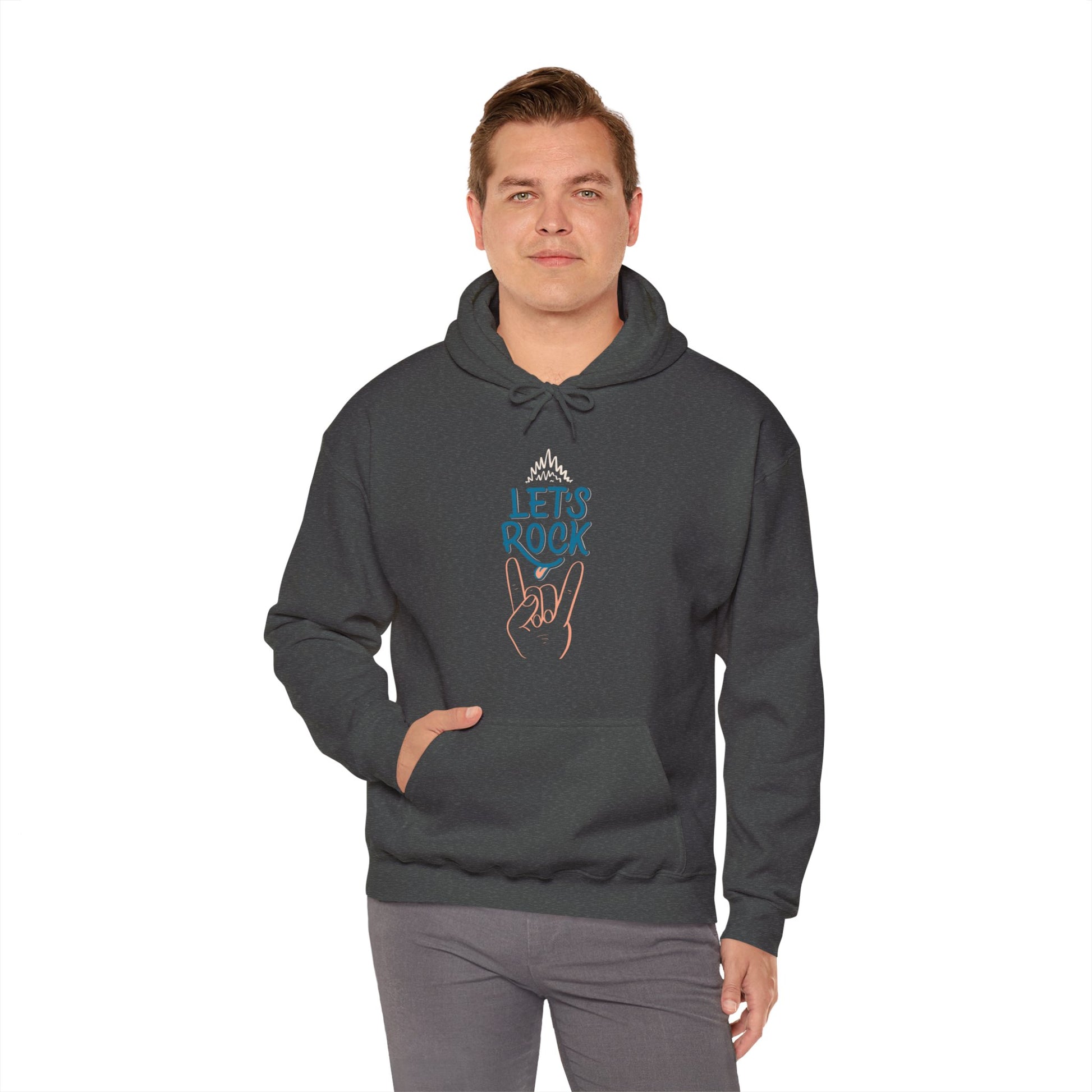 Let's Rock music designed hoodie unisex - ArtShirt Couture