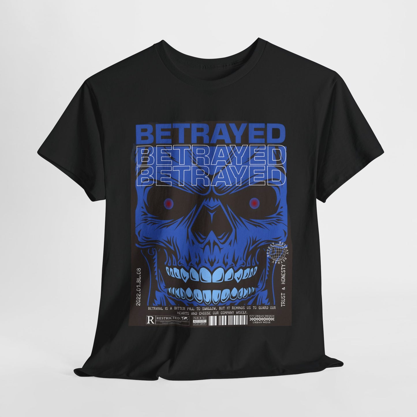 Betrayed Unisex Heavy Cotton Tee | Bold Graphic T-Shirt for Statement Style - Artshirtcouture