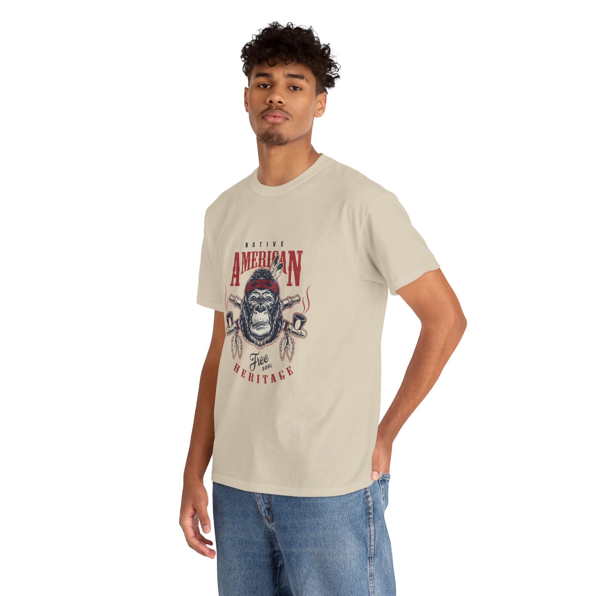 Native American graphic Unisex Heavy Cotton Tee - ArtShirt Couture