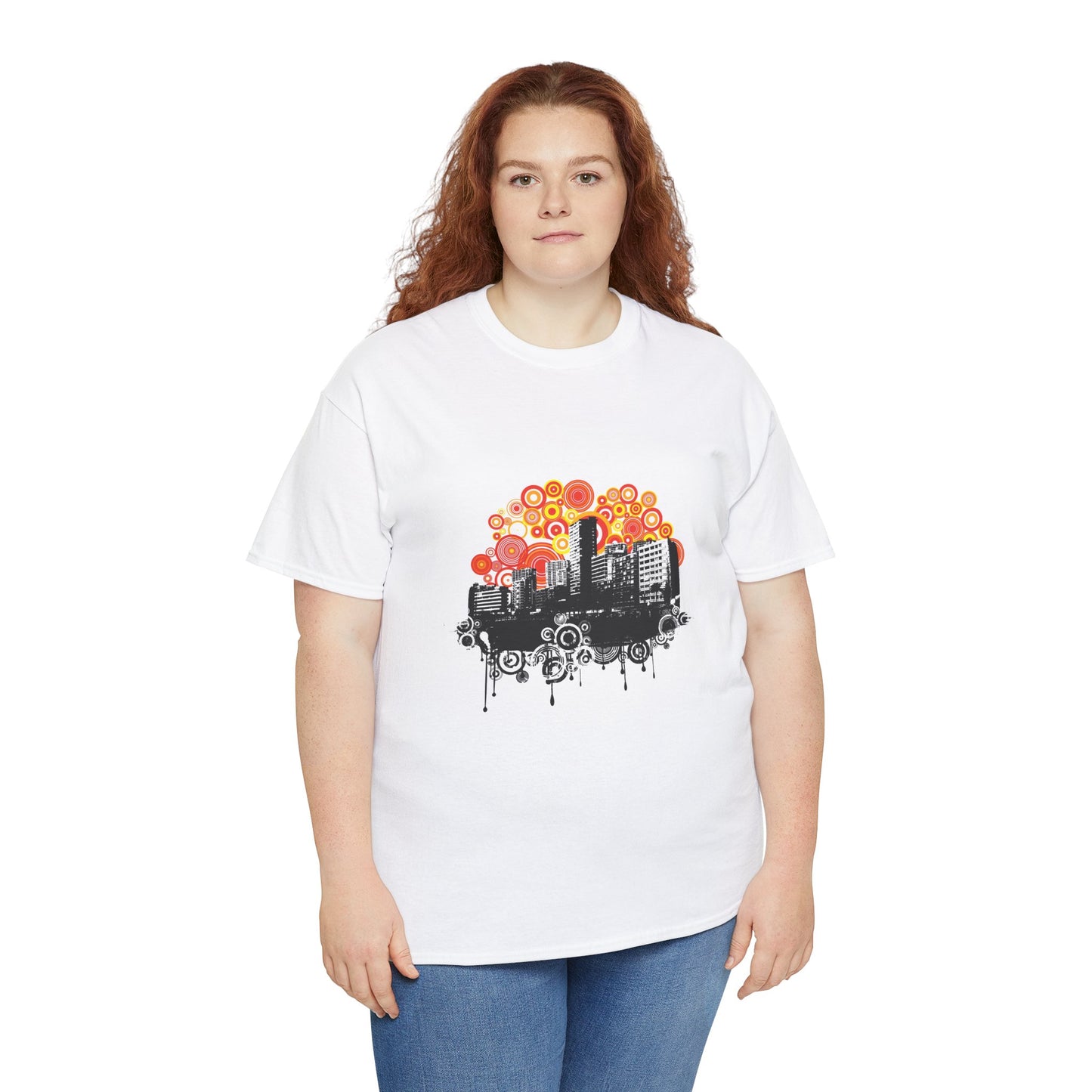 Urban City Unisex Heavy Cotton Tee | Stylish Graphic T-Shirt for City Life Enthusiasts - ArtShirt Couture