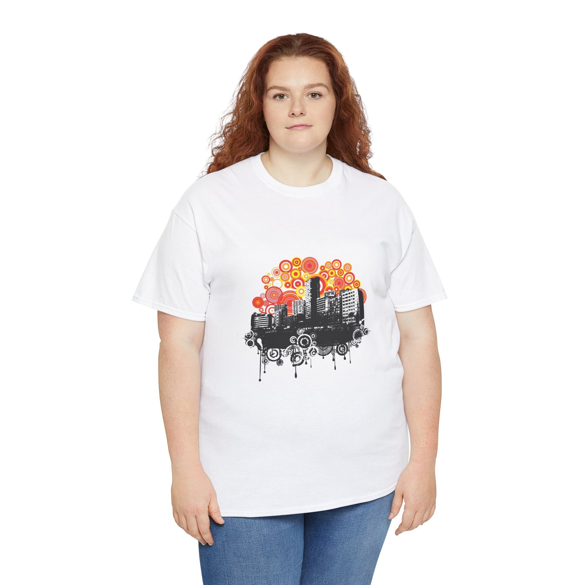 Urban City Unisex Heavy Cotton Tee | Stylish Graphic T-Shirt for City Life Enthusiasts - ArtShirt Couture