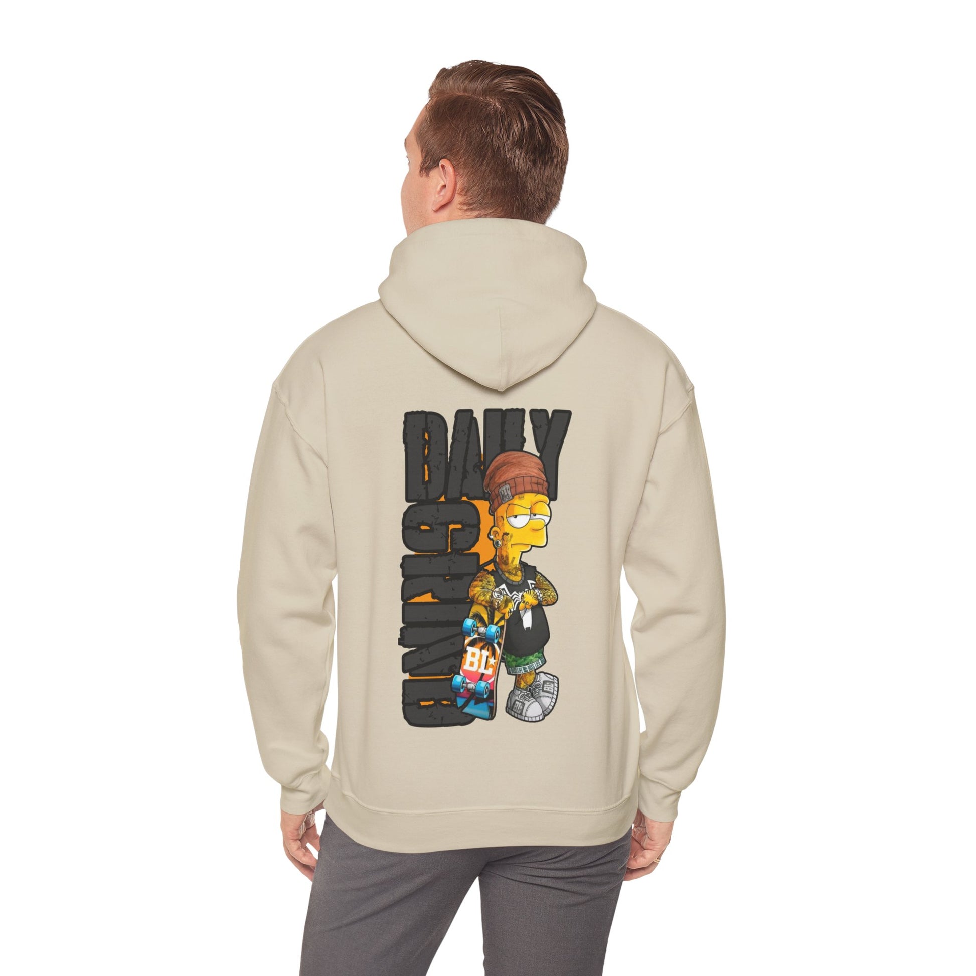 Bart Simspon its nice to be human Unisex Heavy Blend™ Hoodie - ArtShirt Couture