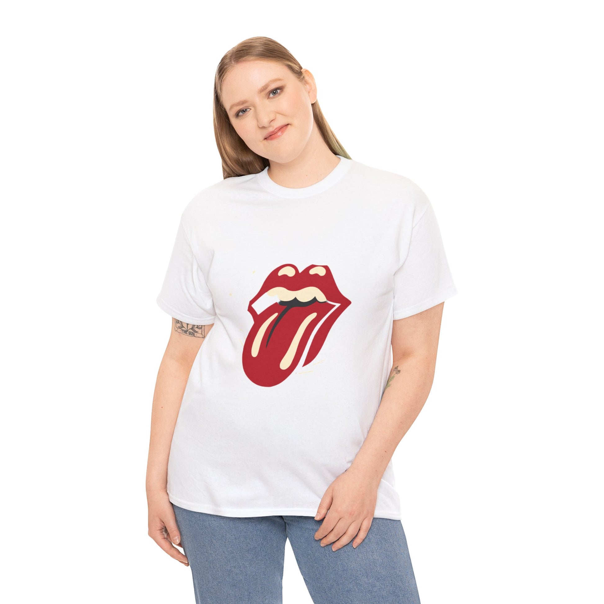 The Stone Tongue Unisex Heavy Cotton Tee | Edgy Graphic T-Shirt for Rock Music Fans - ArtShirt Couture
