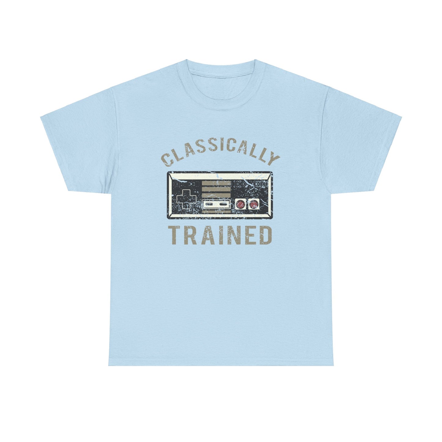 The Classically Trained and Distressed Unisex Heavy Cotton Tee | Vintage-Inspired Graphic T-Shirt for Art Lovers - ArtShirt Couture