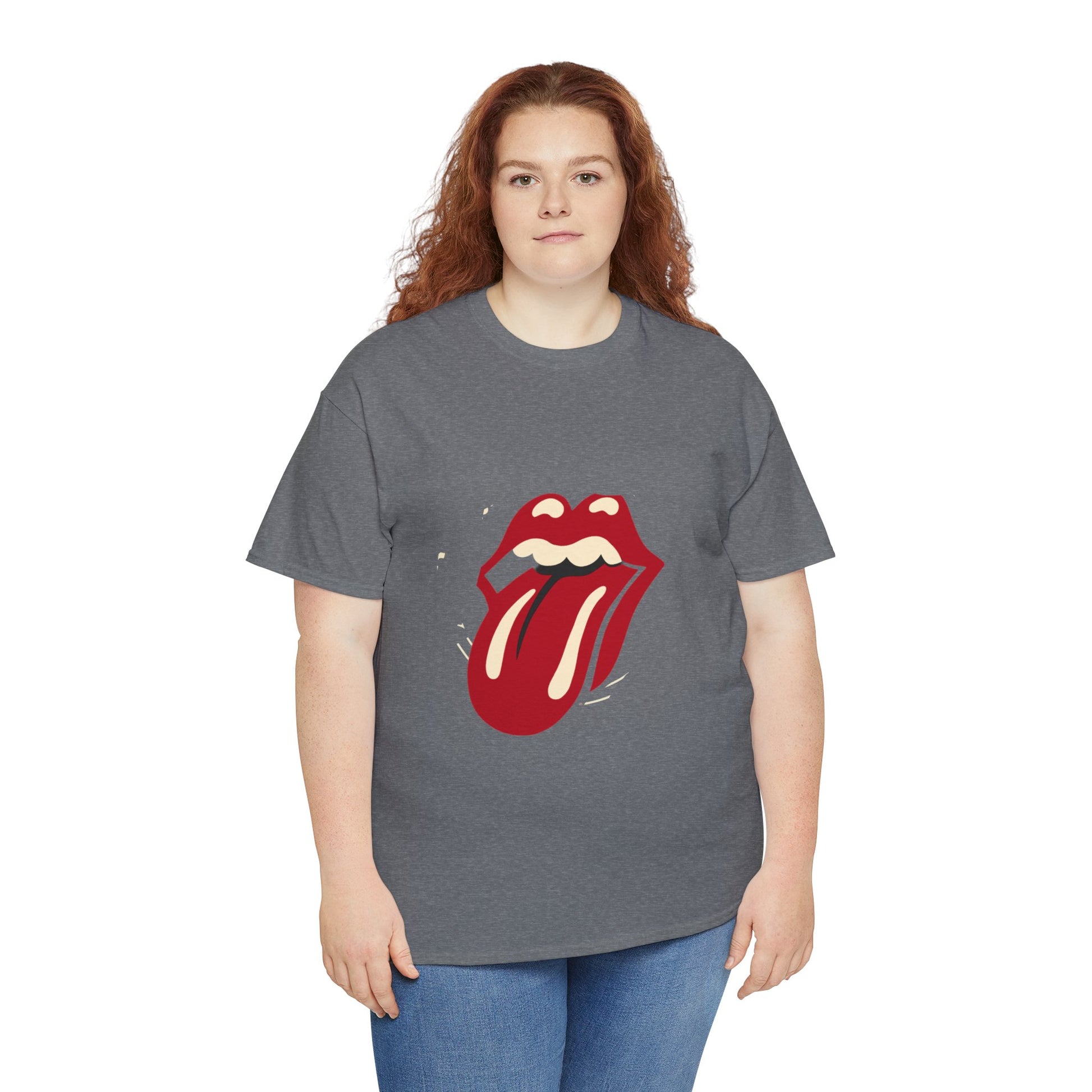 The Stone Tongue Unisex Heavy Cotton Tee | Edgy Graphic T-Shirt for Rock Music Fans - ArtShirt Couture