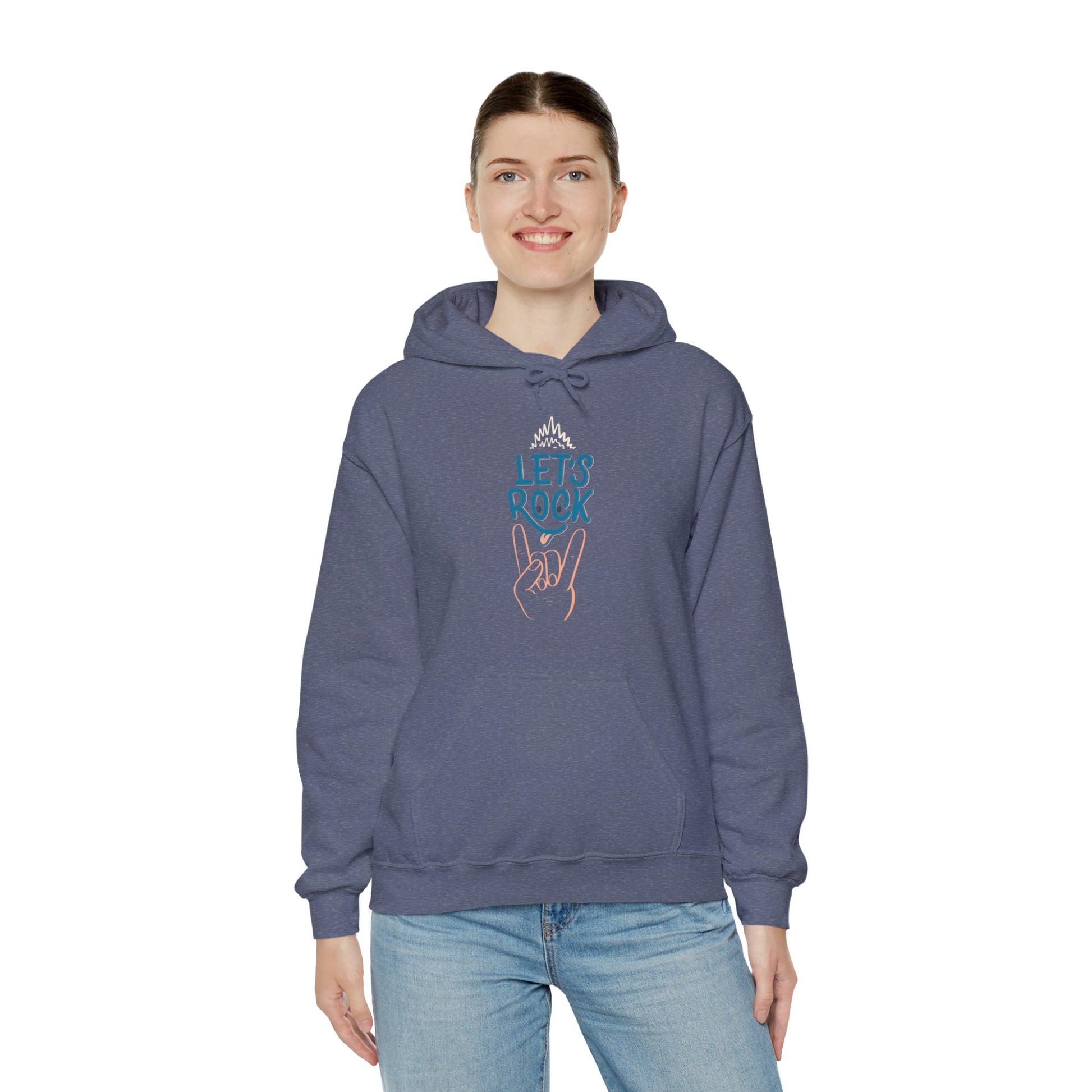 Let's Rock music designed hoodie unisex - ArtShirt Couture