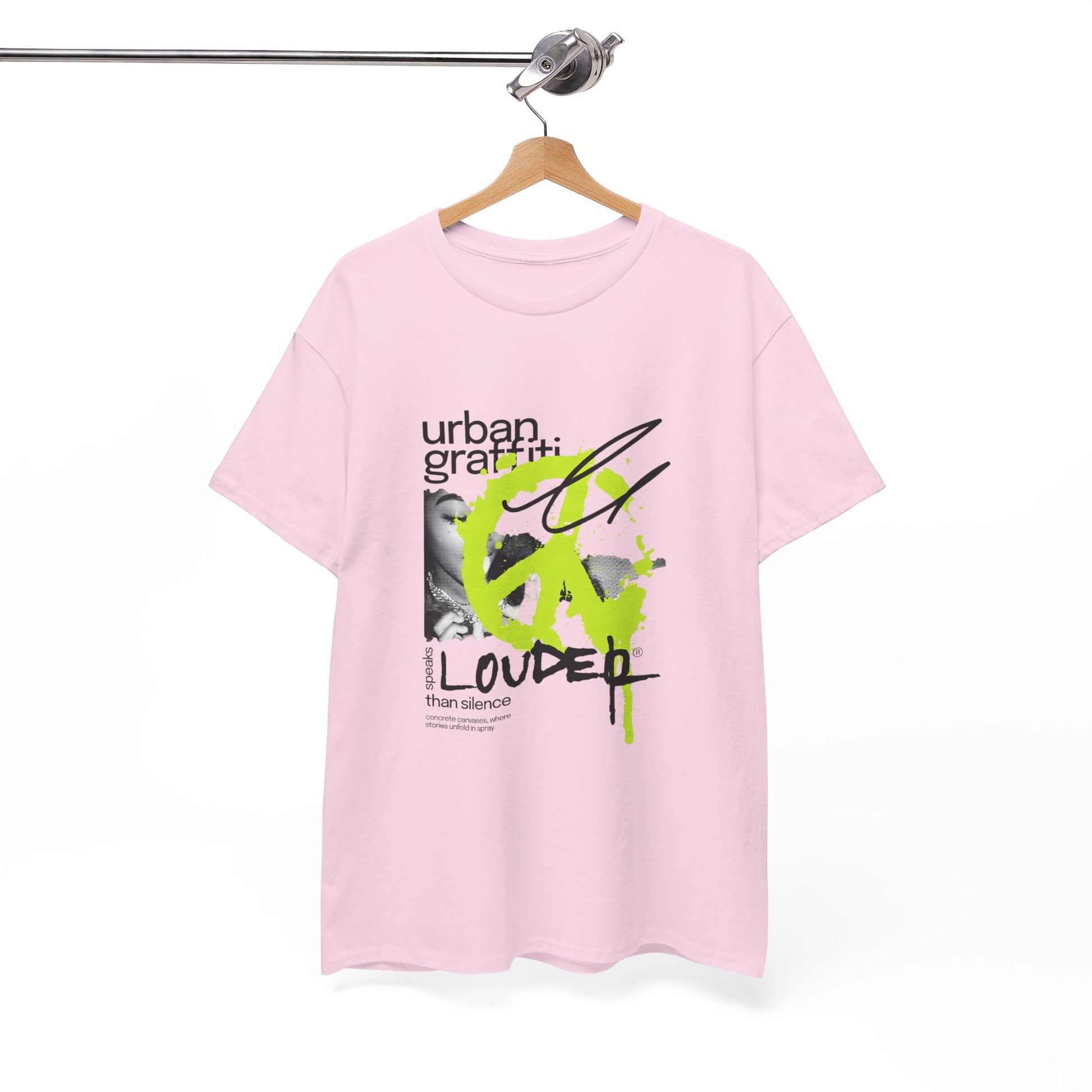 Urban Graffiti Unisex Heavy Cotton Tee | Stylish Graphic T-Shirt for Street Art Lovers - ArtShirt Couture