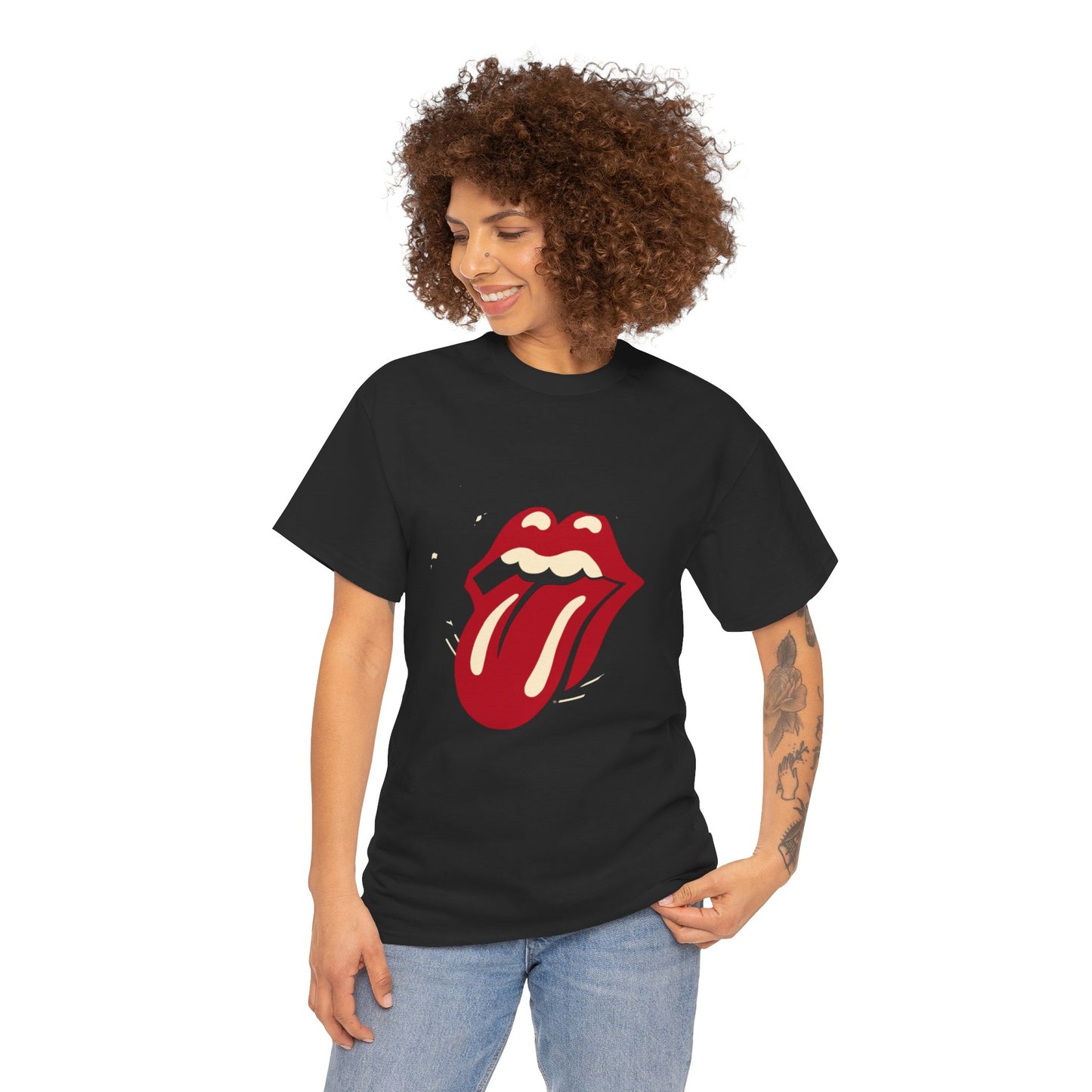 The Stone Tongue Unisex Heavy Cotton Tee | Edgy Graphic T-Shirt for Rock Music Fans - ArtShirt Couture