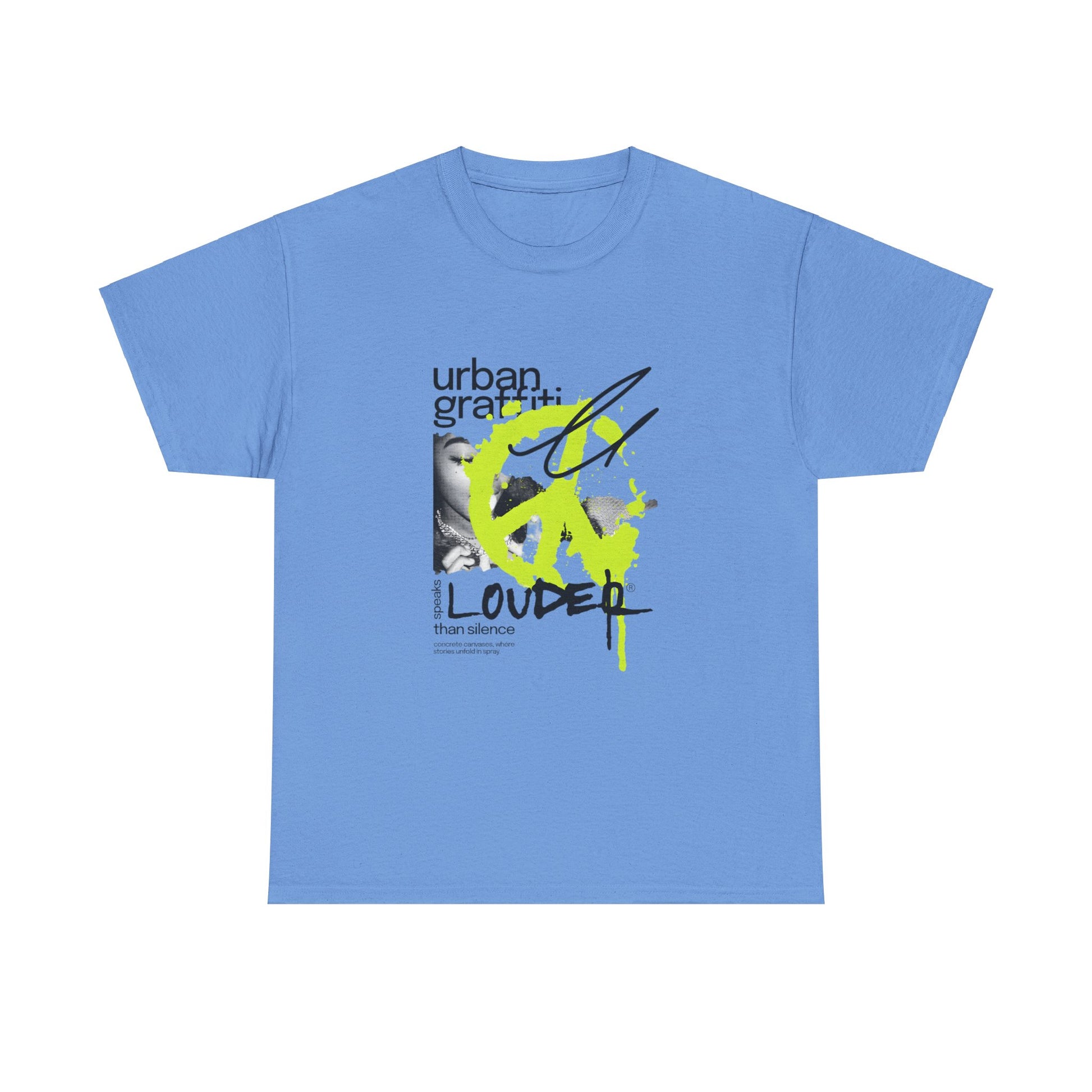 Urban Graffiti Unisex Heavy Cotton Tee | Stylish Graphic T-Shirt for Street Art Lovers - ArtShirt Couture