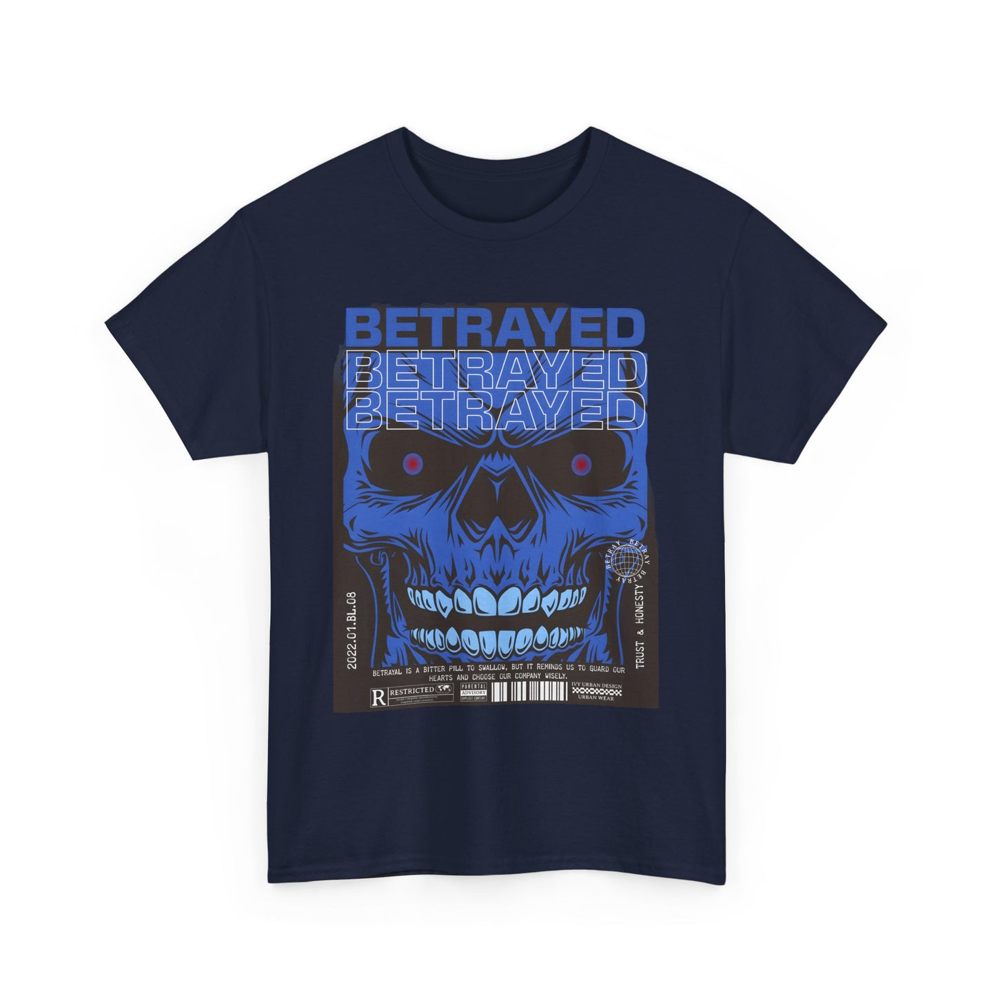 Betrayed Unisex Heavy Cotton Tee | Bold Graphic T-Shirt for Statement Style - Artshirtcouture