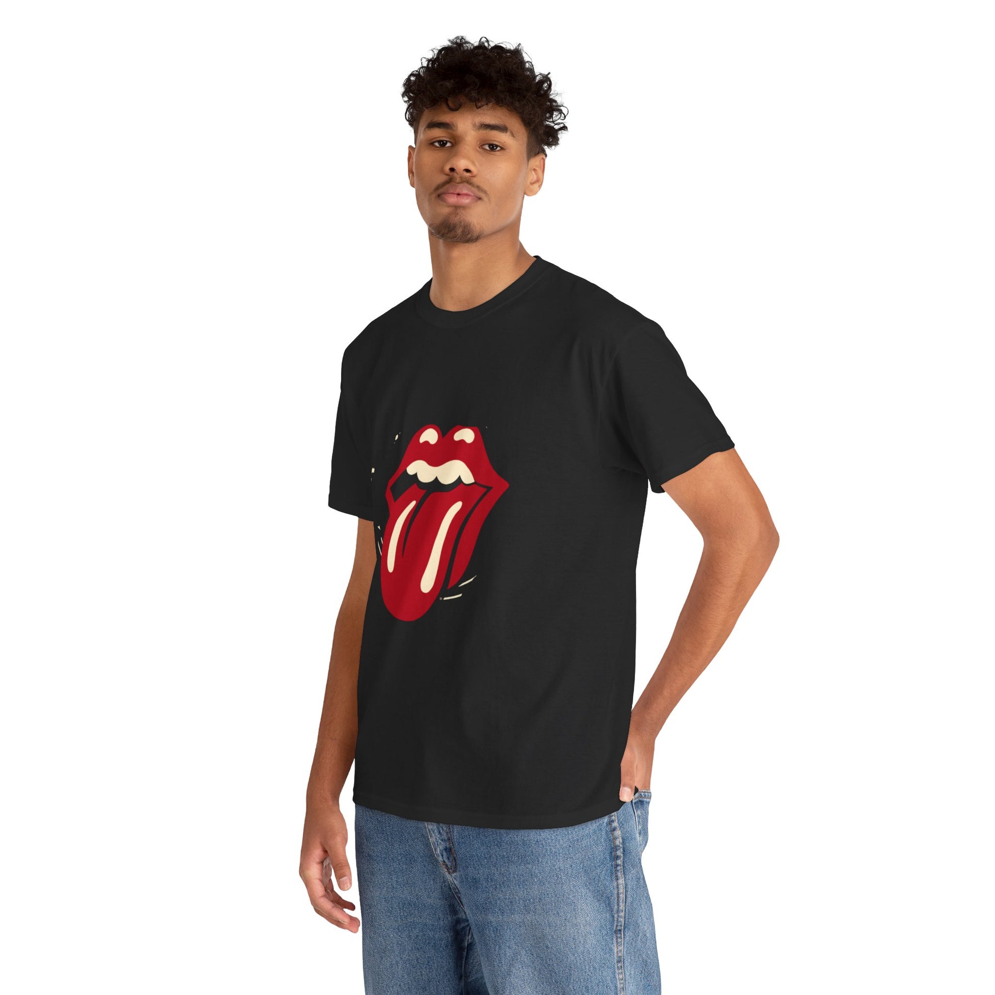 The Stone Tongue Unisex Heavy Cotton Tee | Edgy Graphic T-Shirt for Rock Music Fans - ArtShirt Couture