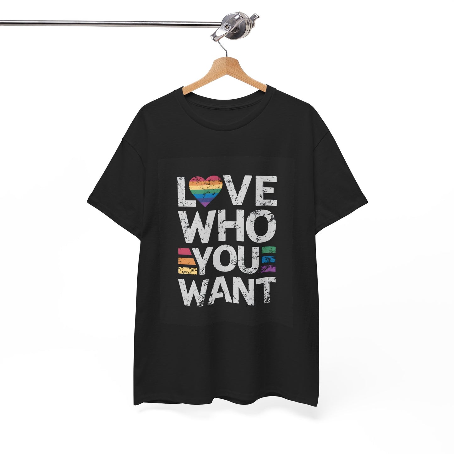Love Who You Want Unisex Heavy Cotton Tee | Inspirational Graphic T-Shirt - Artshirtcouture