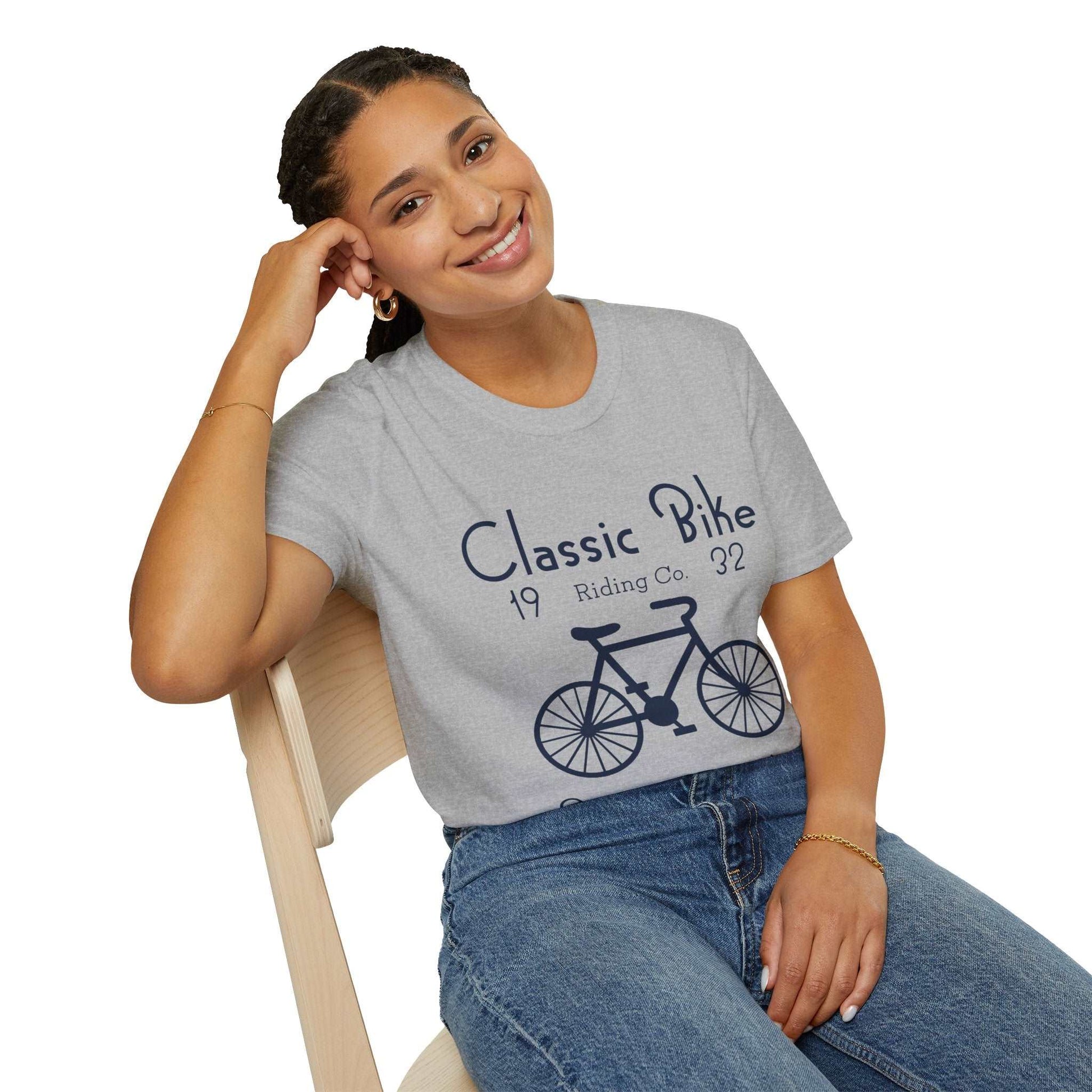 Classic Bike Unisex Softstyle T-Shirt - ArtShirt Couture
