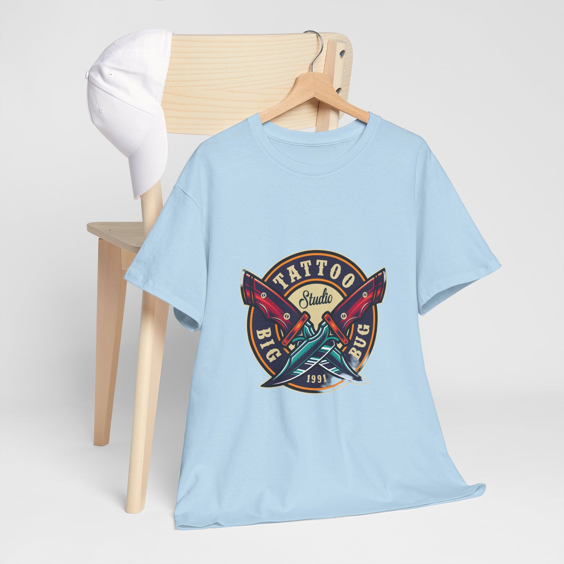 Tattoo Unisex Heavy Cotton Tee | Stylish Graphic T-Shirt for Tattoo Enthusiasts - ArtShirt Couture