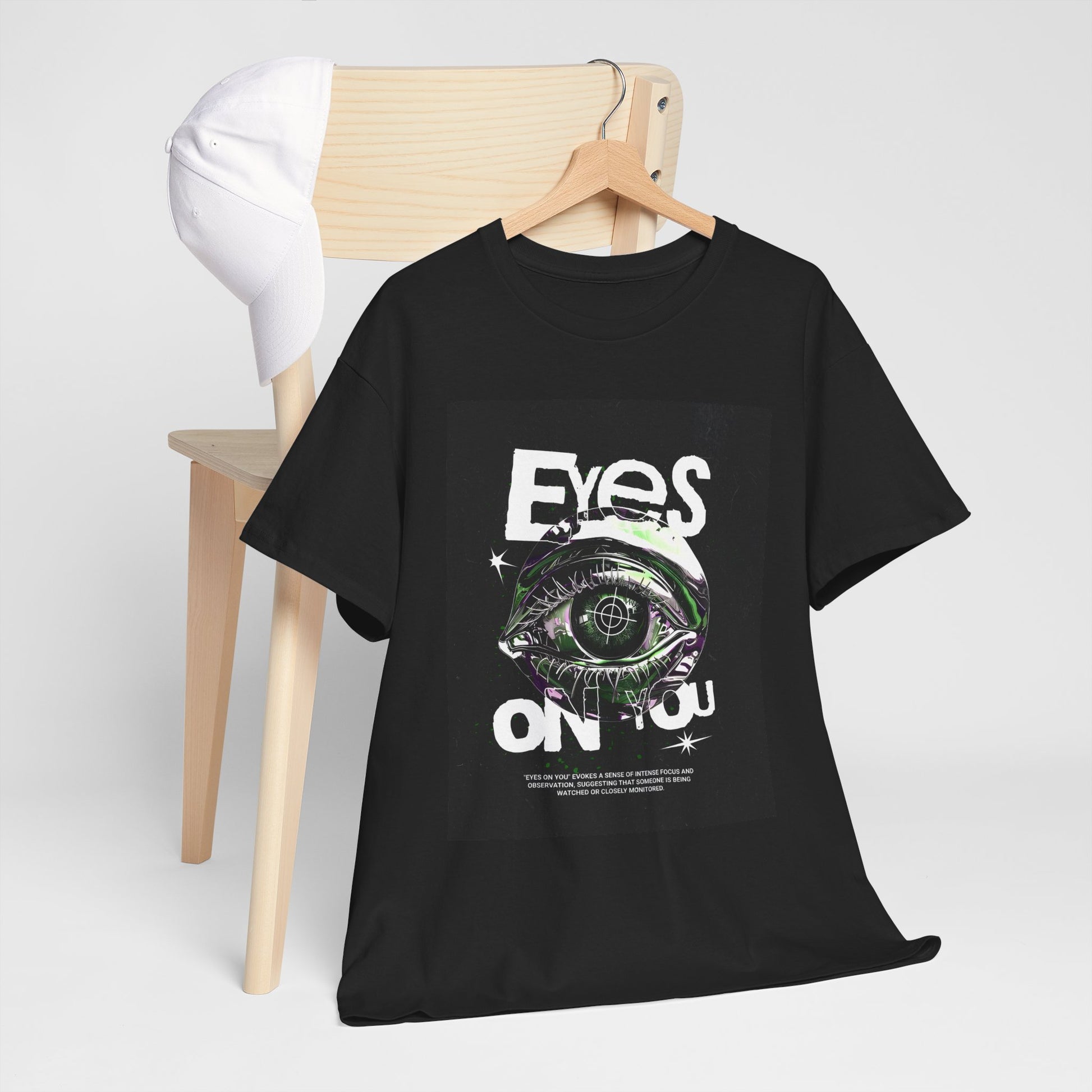 Eyes on You Unisex Heavy Cotton Tee | Stylish Graphic T-Shirt - Artshirtcouture