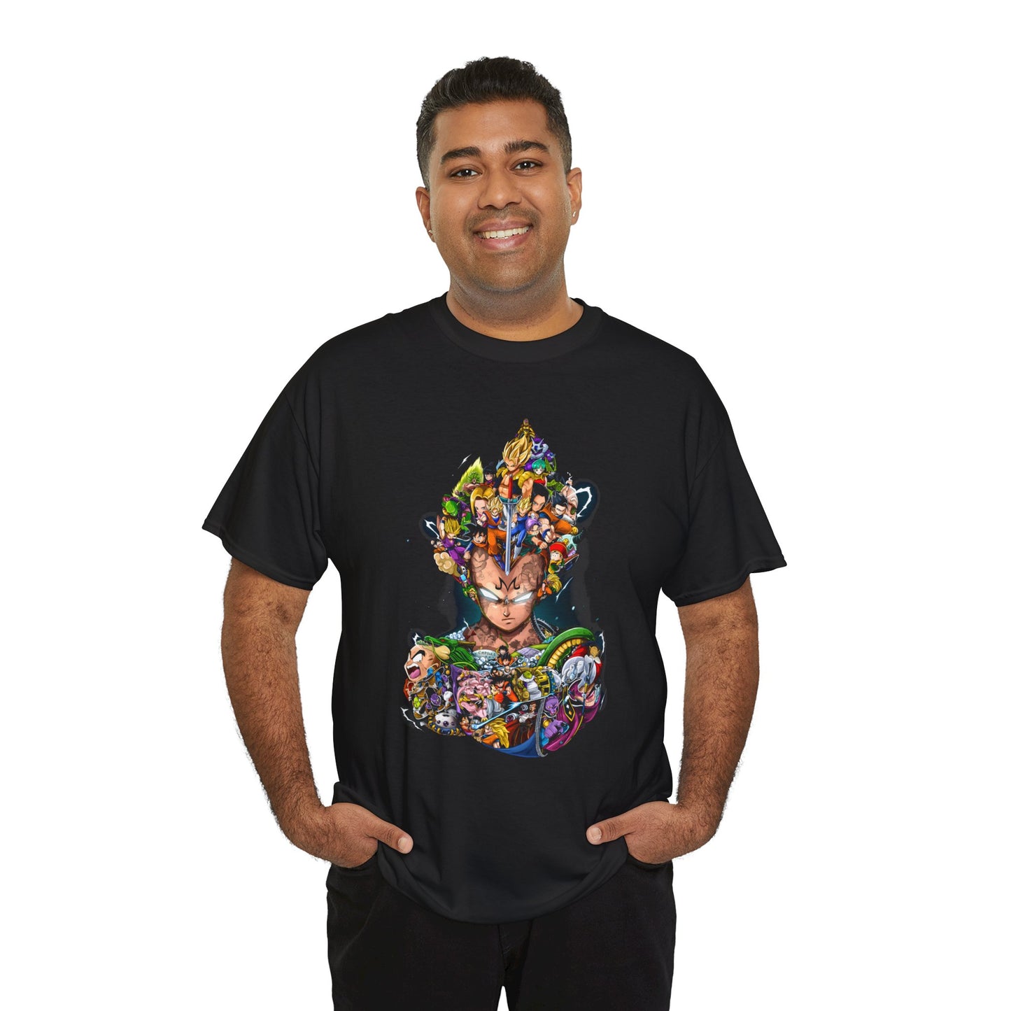 Dragonball V4 Unisex Heavy Cotton Tee | Trendy Graphic T-Shirt for Fans - ArtShirt Couture