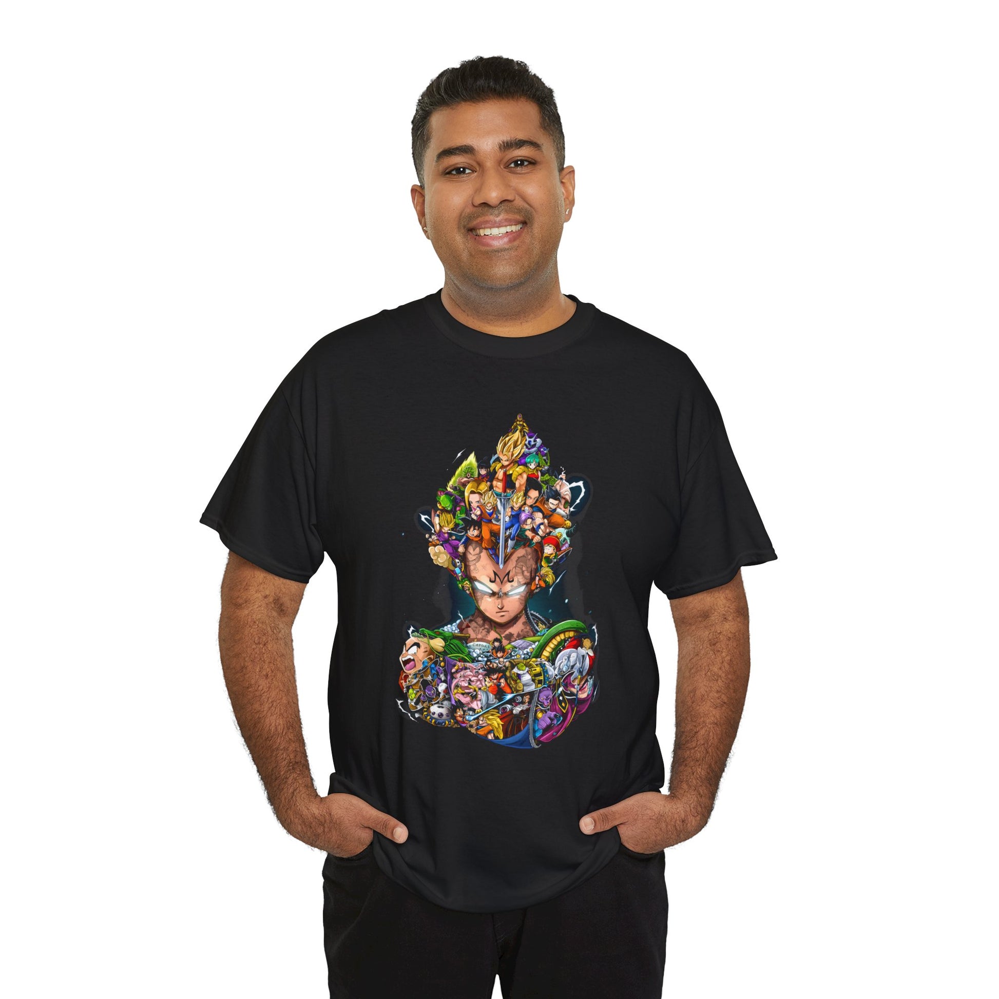 Dragonball V4 Unisex Heavy Cotton Tee | Trendy Graphic T-Shirt for Fans - ArtShirt Couture