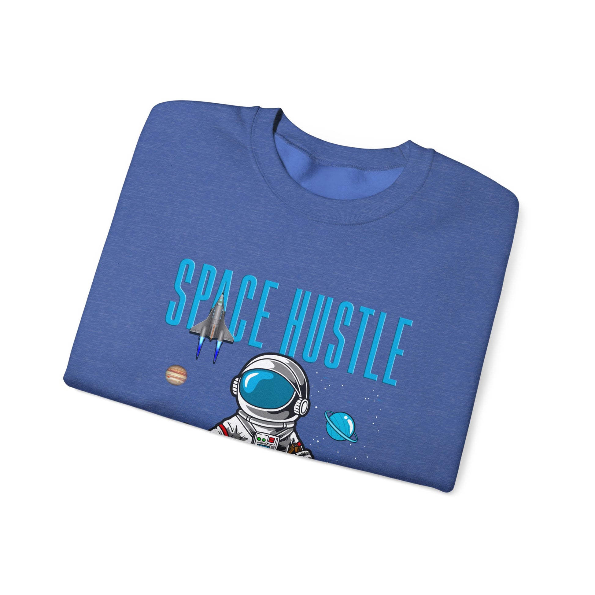 Skateboard Space Hustle Unisex Heavy Blend™ Sweatshirt | Trendy Graphic Sweatshirt for Skateboarding Enthusiasts - ArtShirt Couture