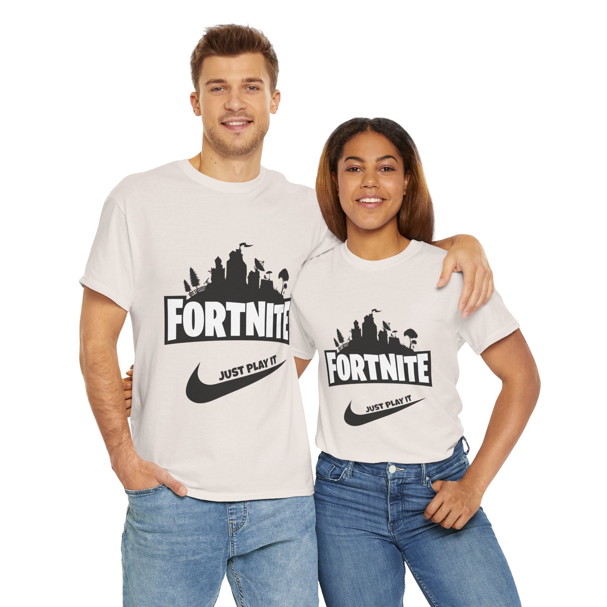 Fortnite Designed Unisex Heavy Cotton Tee | Stylish Graphic T-Shirt for Gamers - ArtShirt Couture
