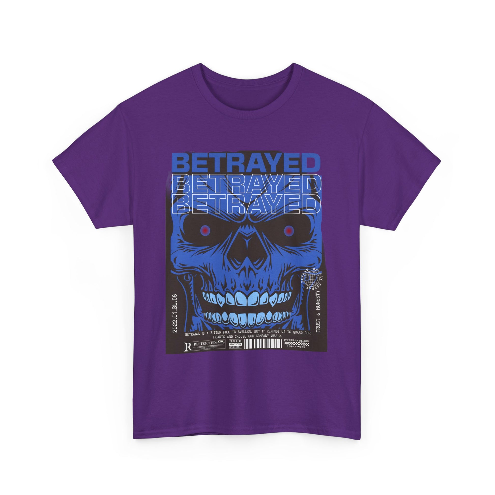 Betrayed Unisex Heavy Cotton Tee | Bold Graphic T-Shirt for Statement Style - Artshirtcouture