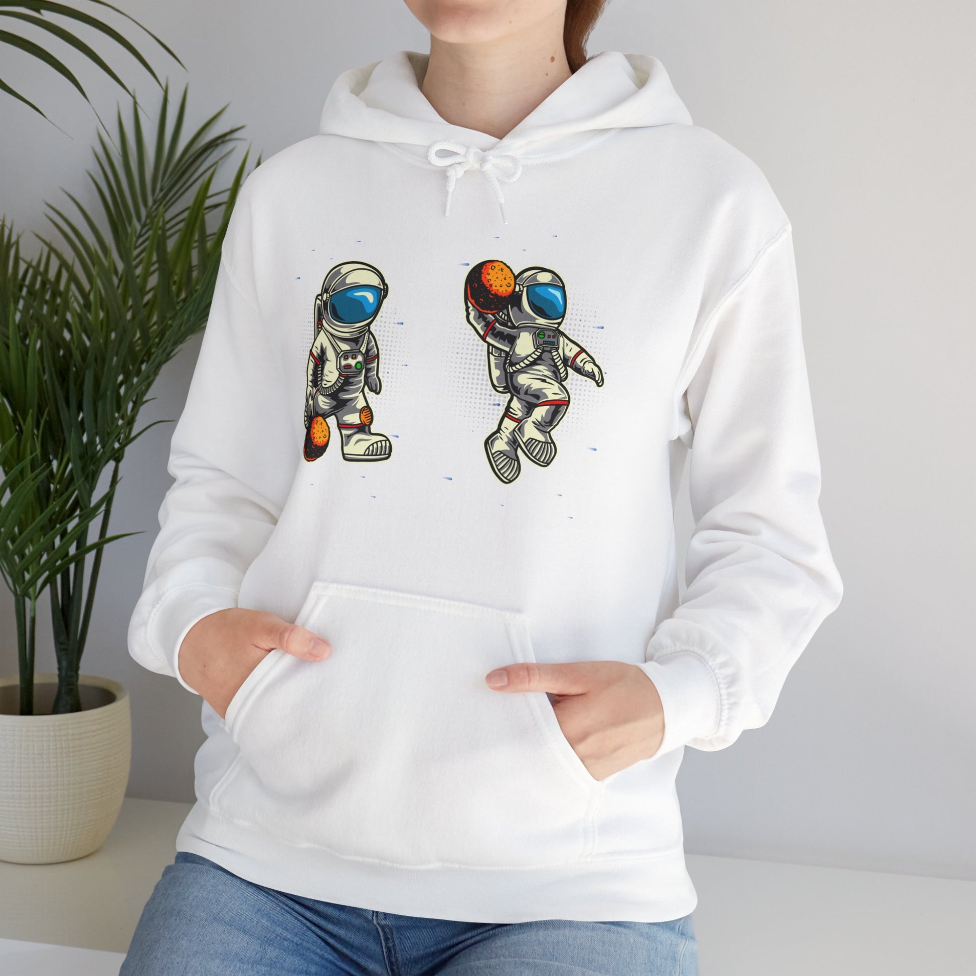 The Astronaut Unisex Heavy Blend™ Hoodie | Space-Themed Hoodie with Cool Cosmic Design - ArtShirt Couture